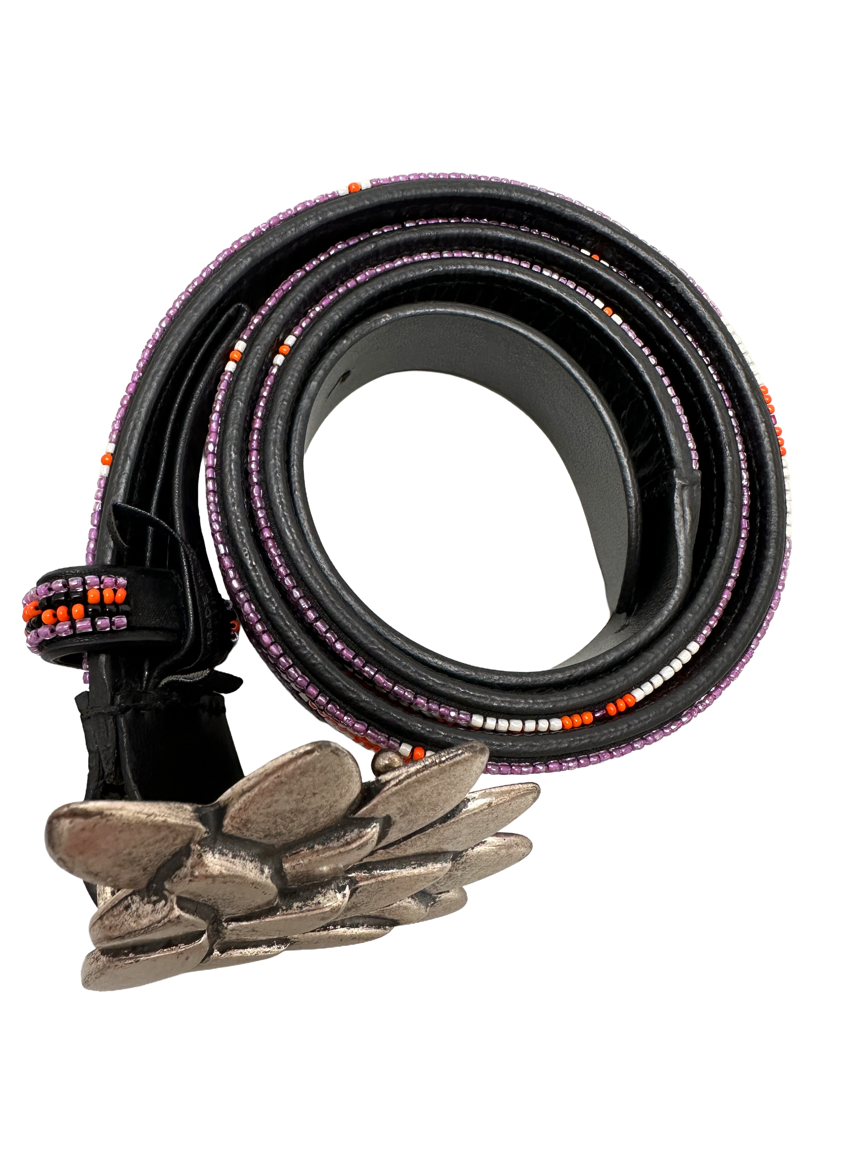 Isabel Marant Leather sequin embellishment belt