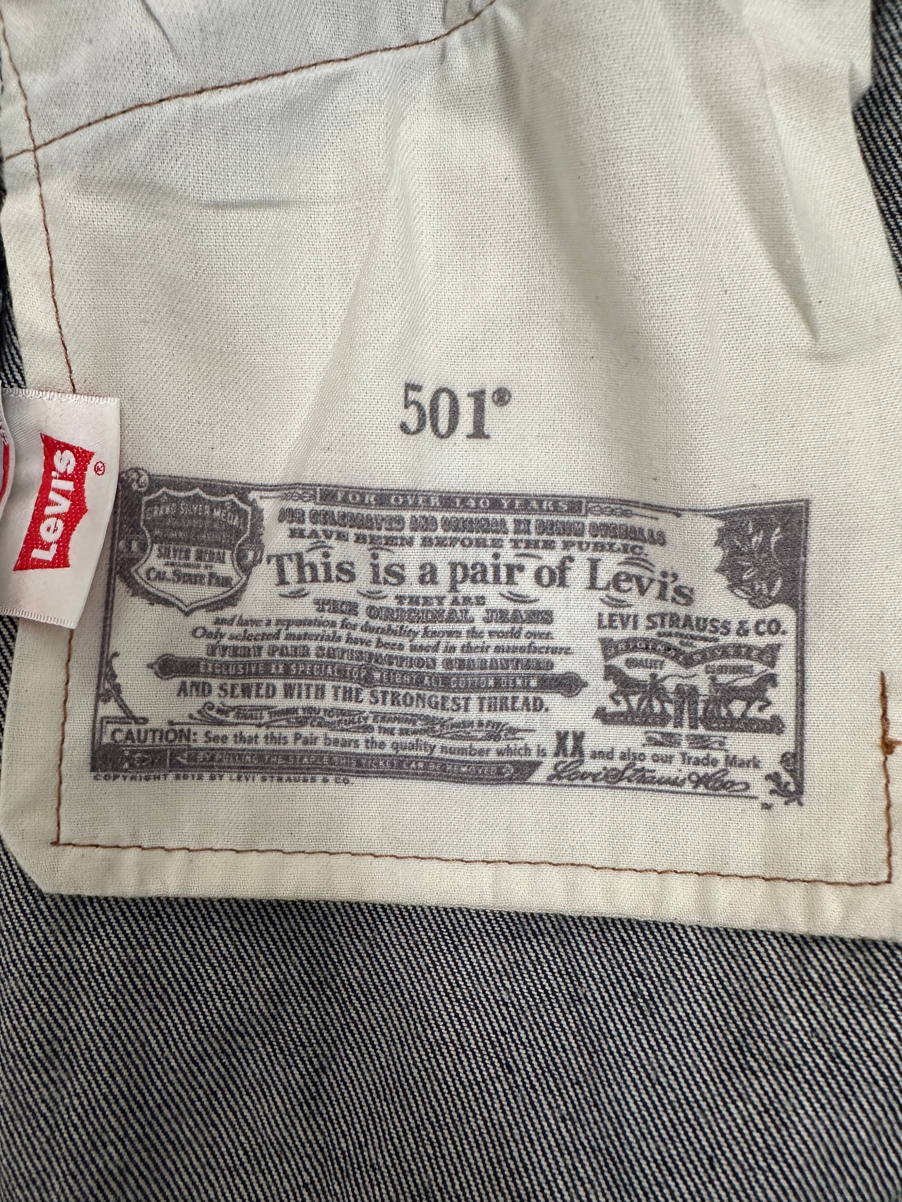 Levi's 501 waterless jeans - size W32 L29