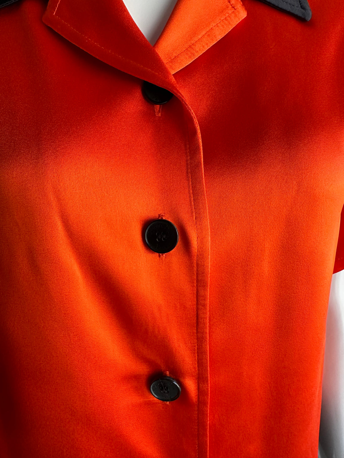 Dior orange shirt with black details - size 34