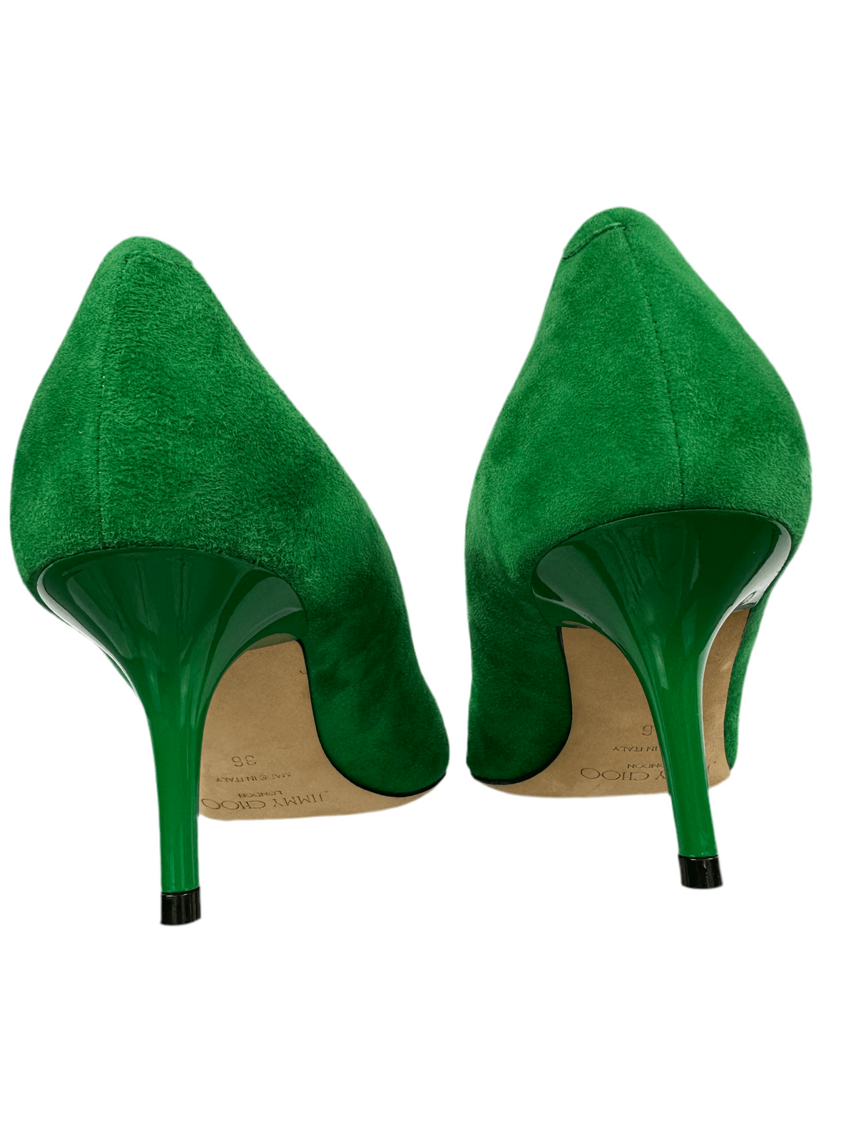 Jimmy Choo Aurora pumps in green patente suede - size 36