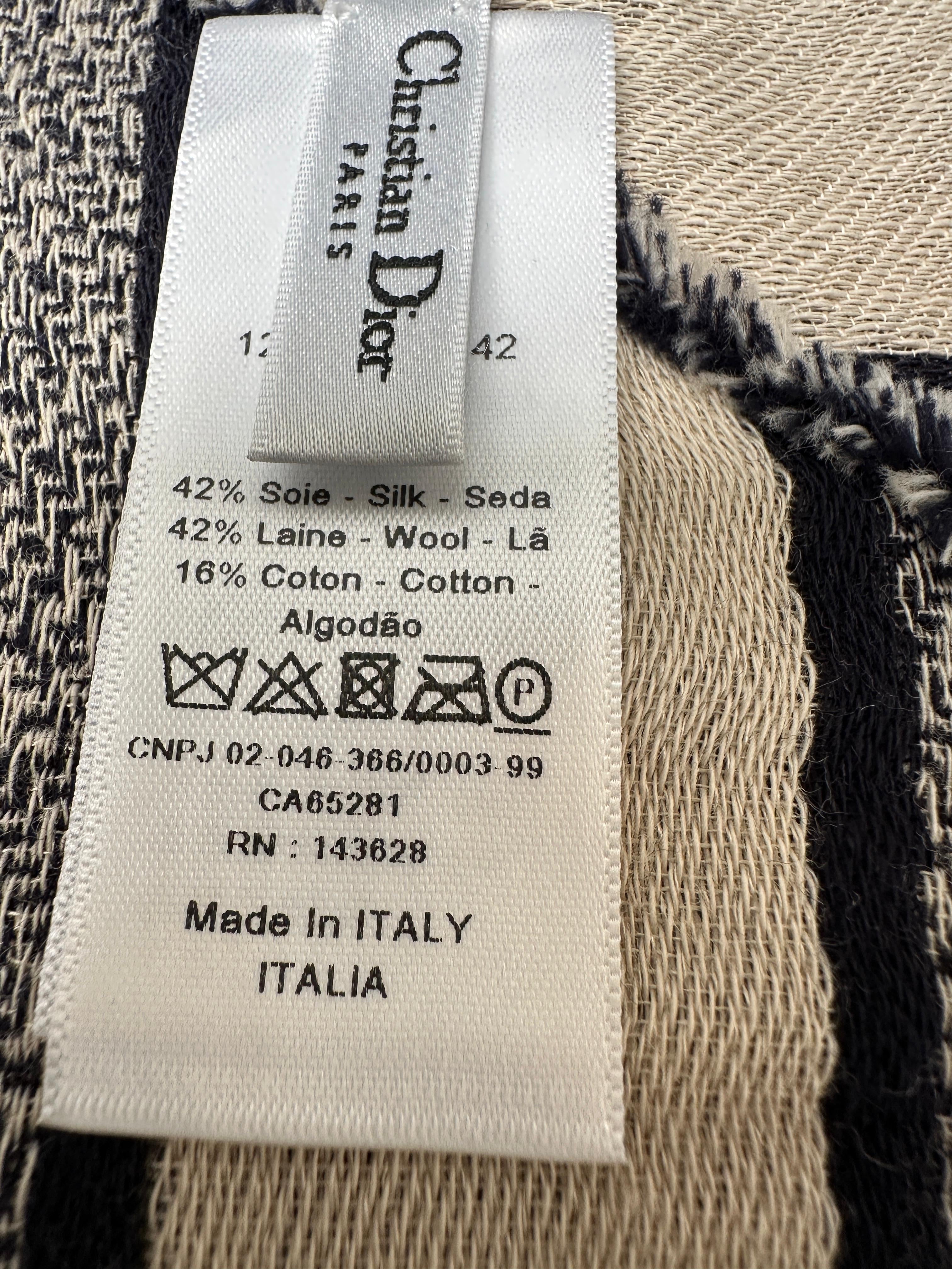 Dior oblique jacquard shawl