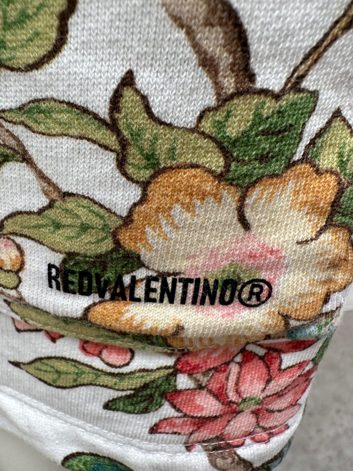 Red Valentino sweater dress with floral details - size 36