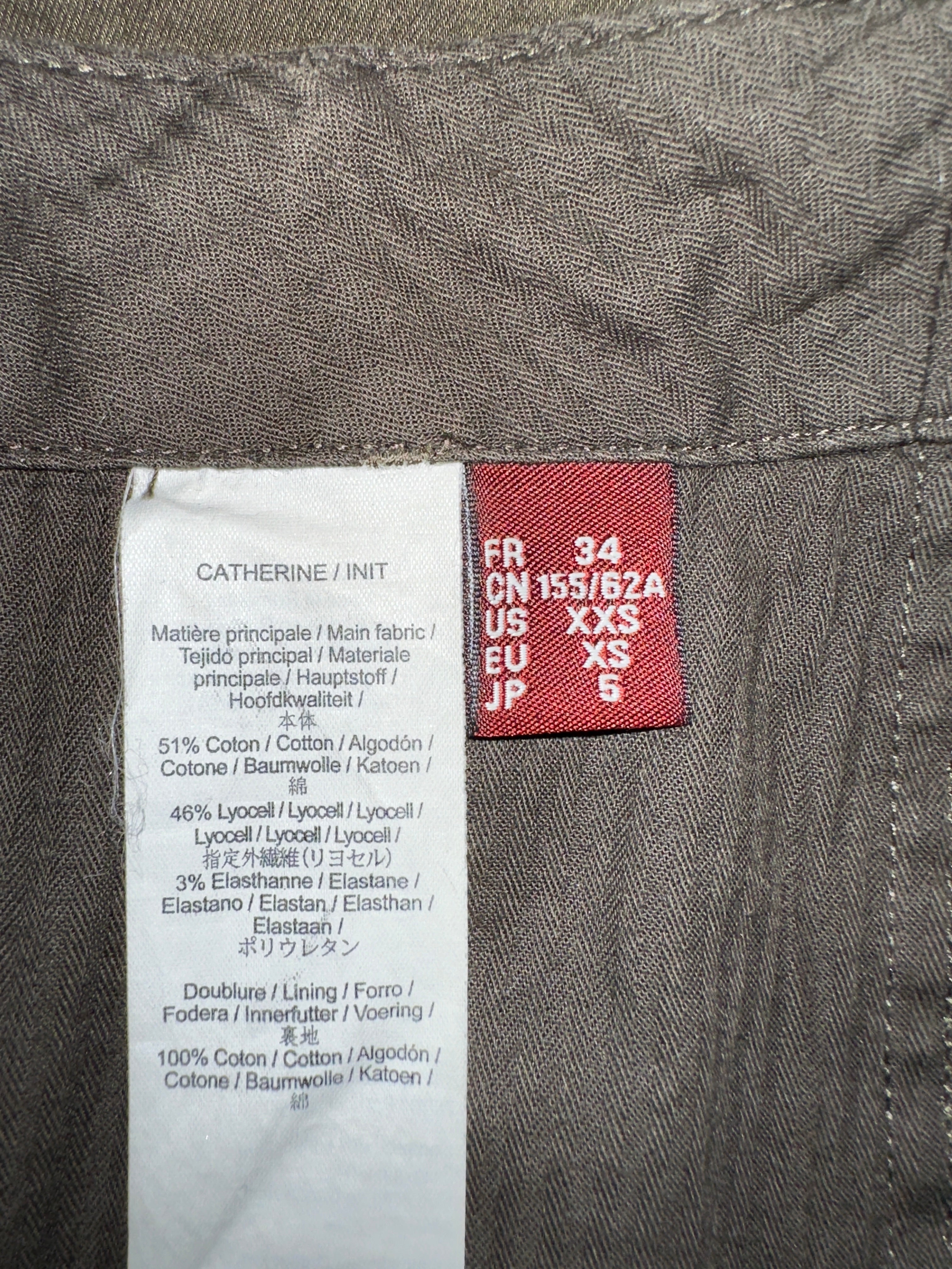 Comptoir des cotonniers khaki pants - size 34