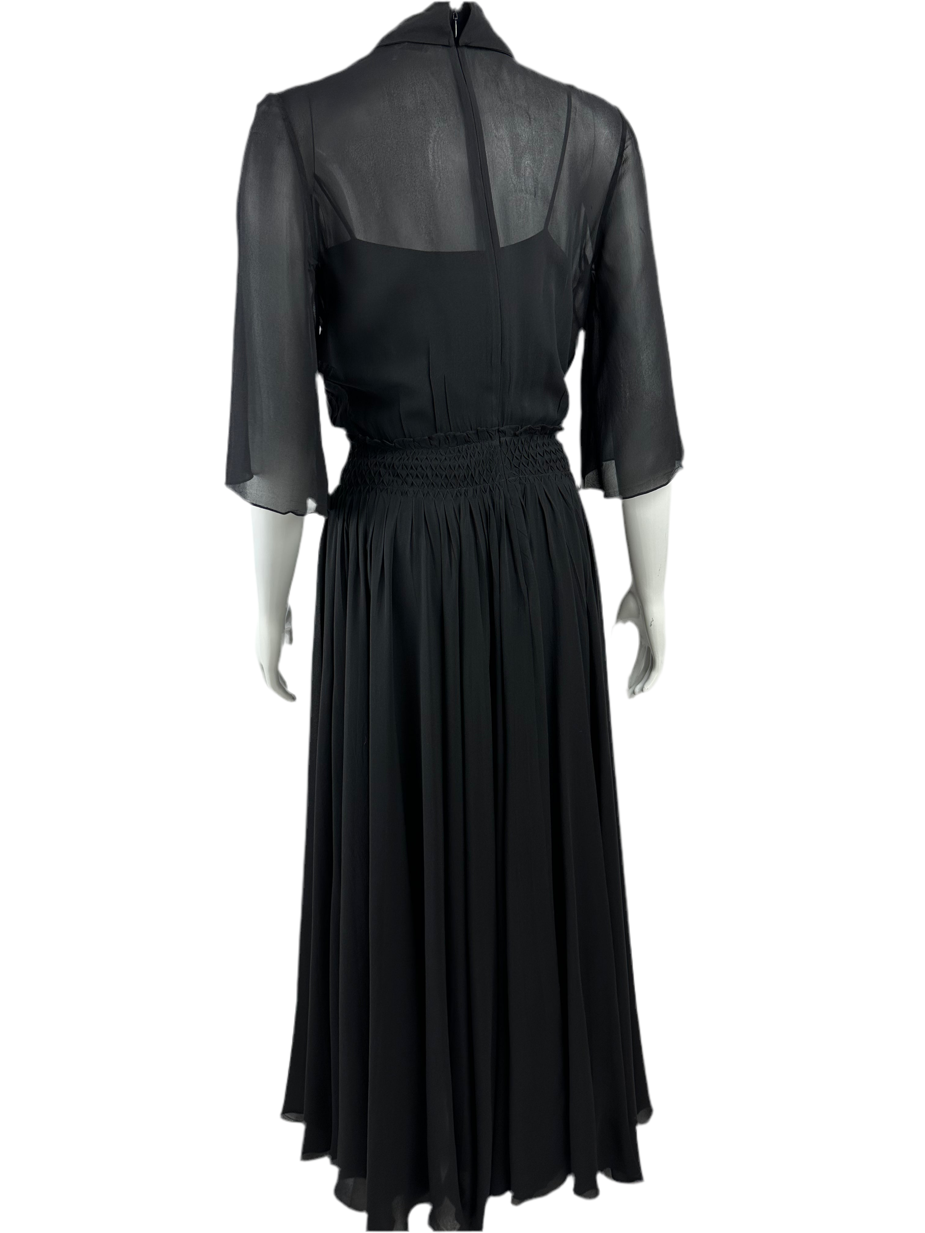 Dior long dress 100% silk  - size 34 FR
