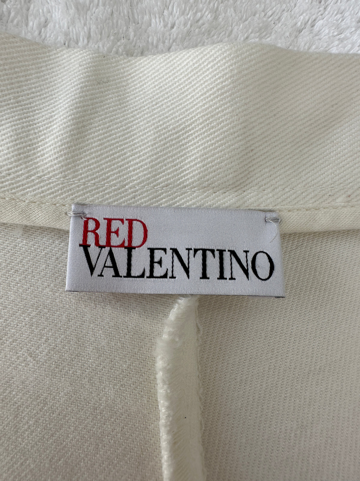 Red Valentino white skirt with braided belt - size 42