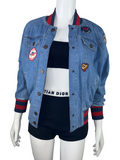 Tommy Hilfiger Gigi Hadid denim bomber - size 34
