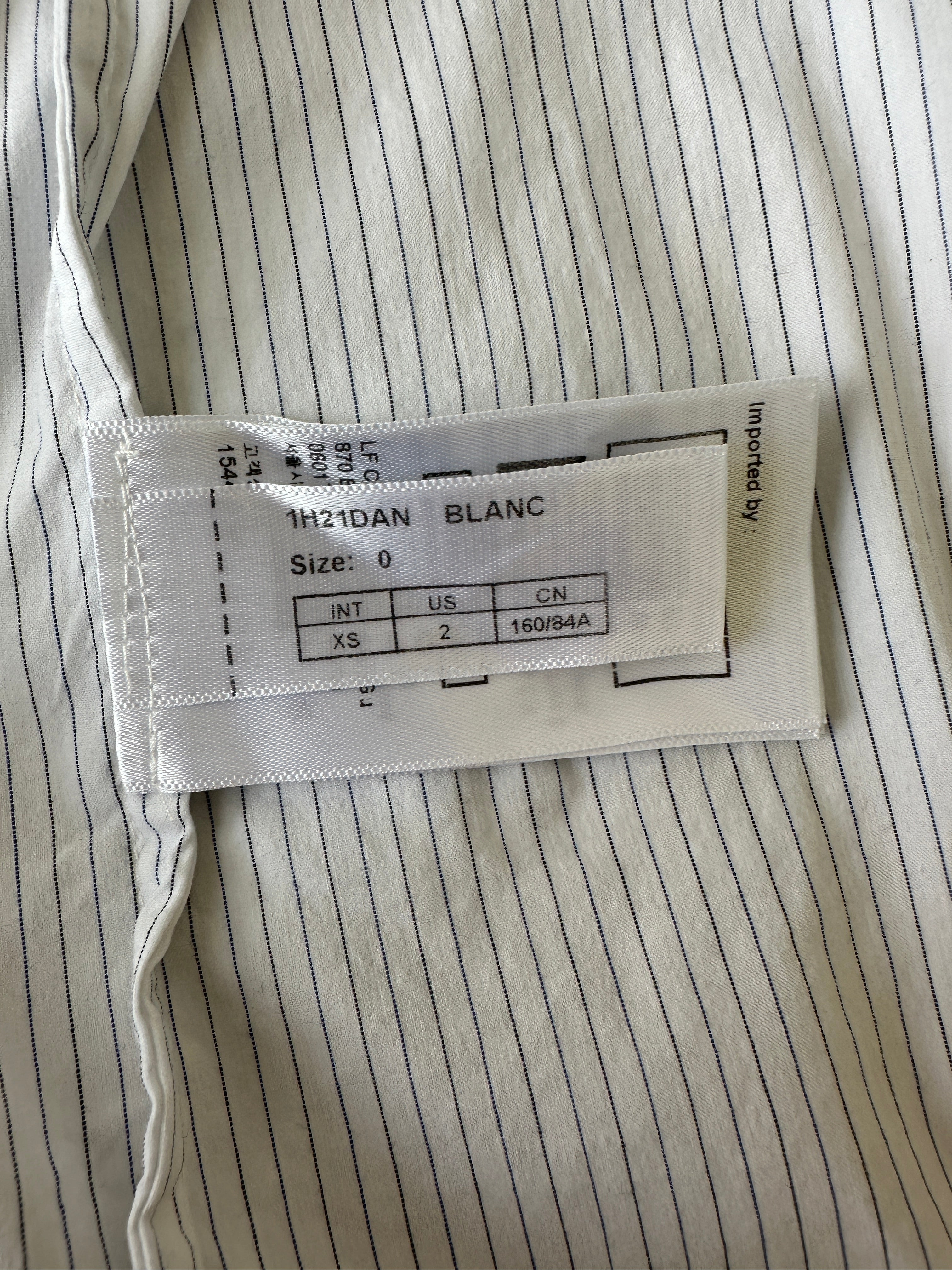 Ba&sh Shirt cotton white and blue stripes - size 32