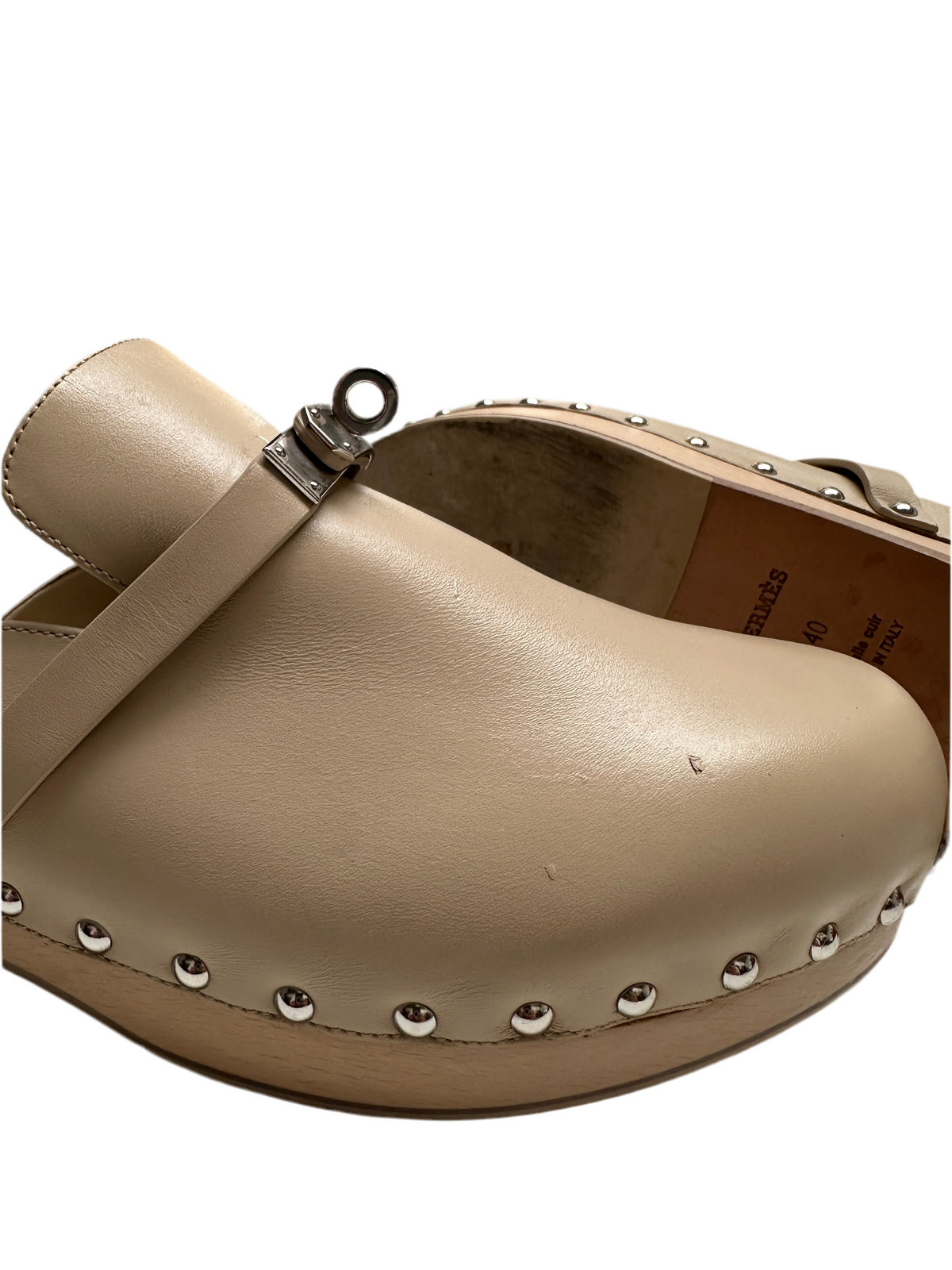 Hermès beige mules - size 40