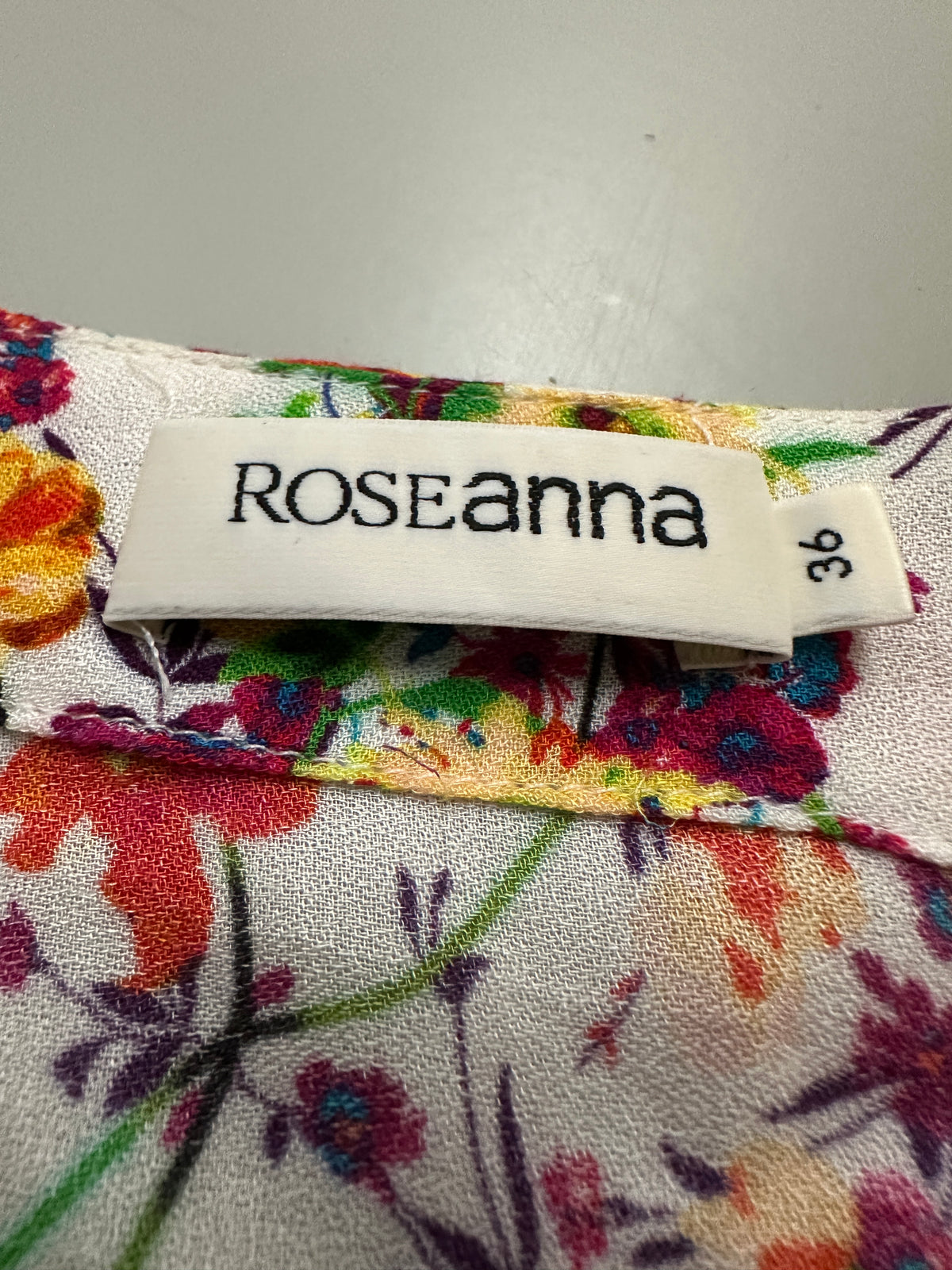 Roseanna colorful floral dress with belt - size 36
