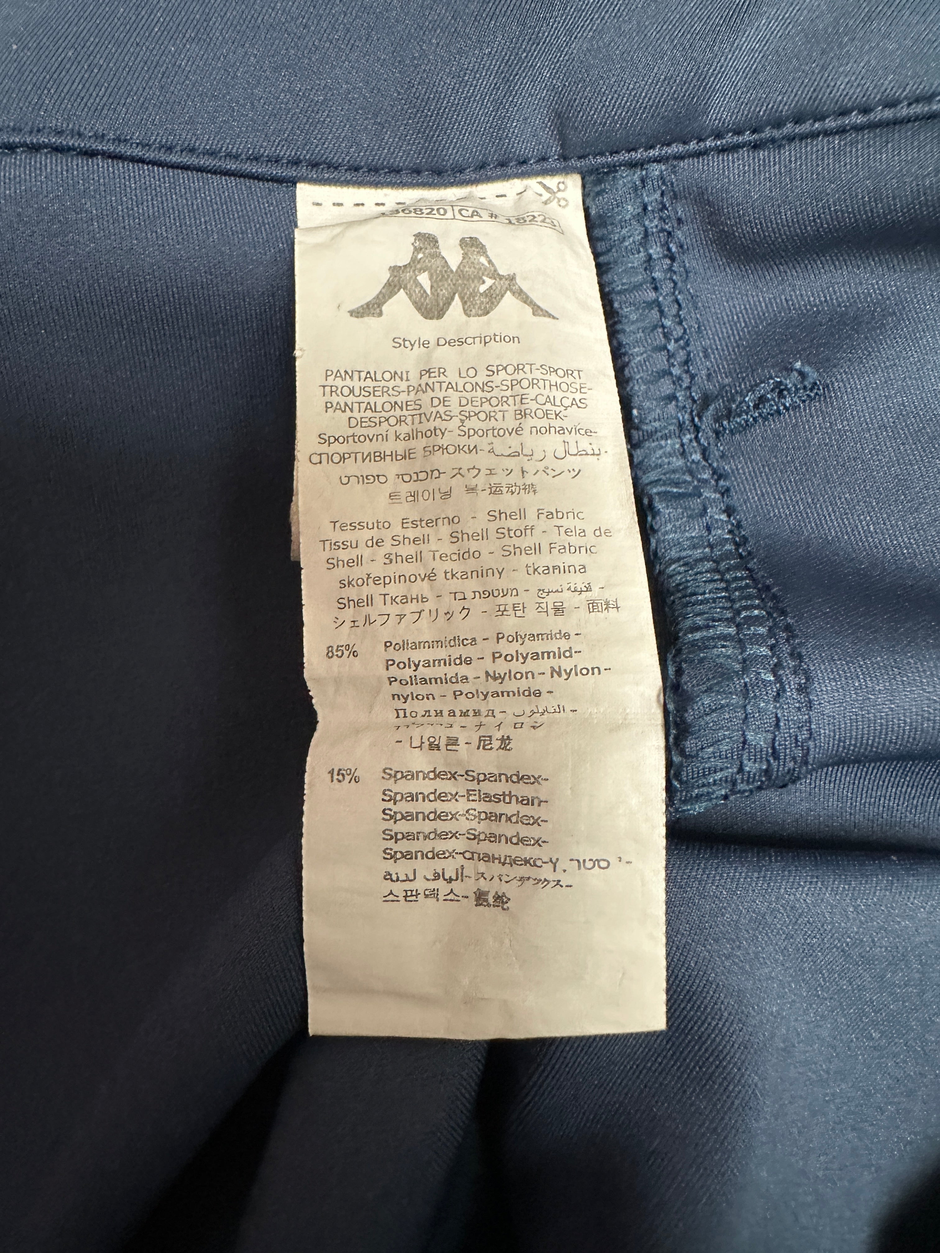 Kappa logo tape track pants - size M