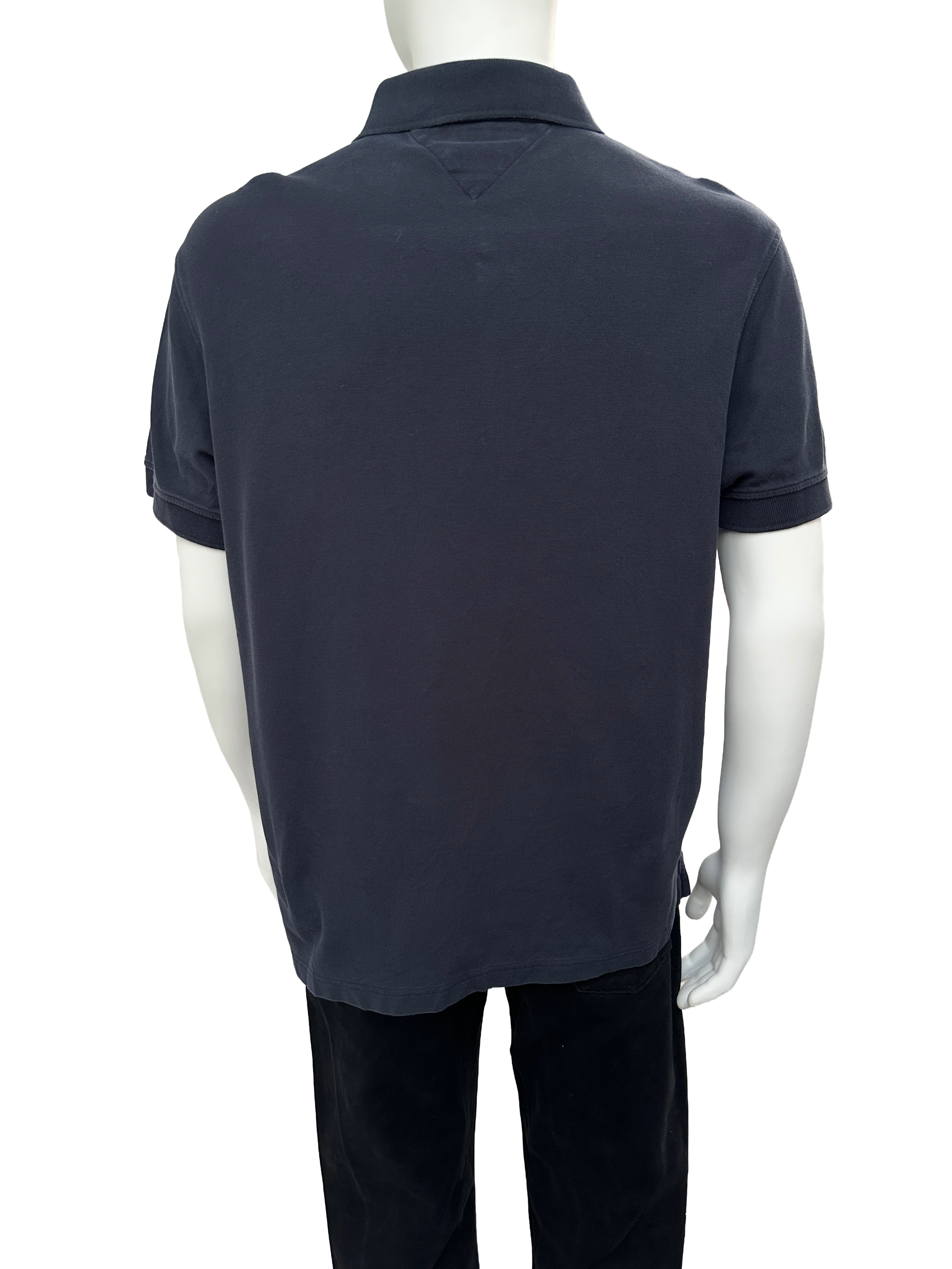 Tommy Hilfiger navy premium pique slim fit polo - size XXL