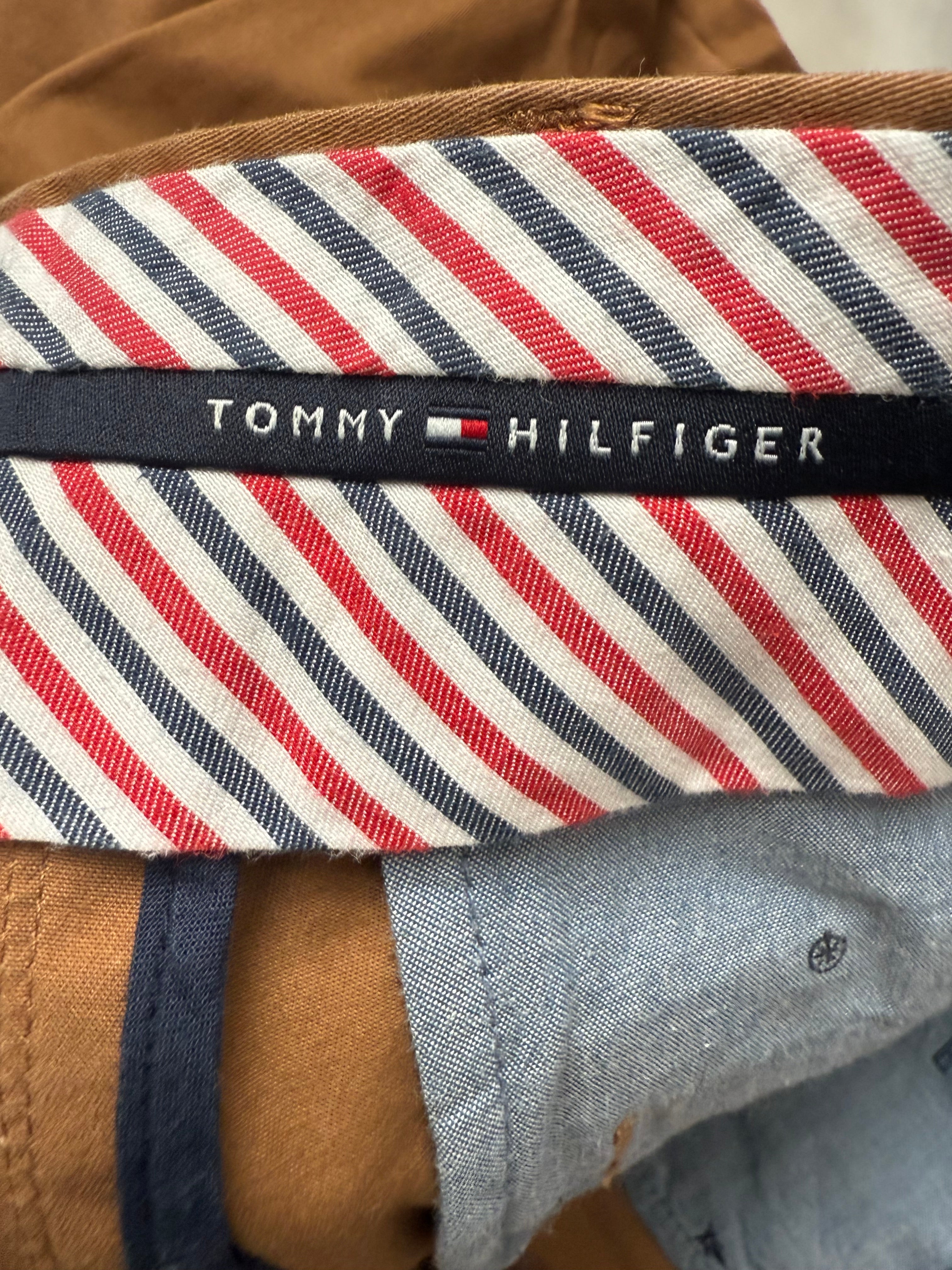 Tommy Hilfiger camel cotton chino trousers - size L