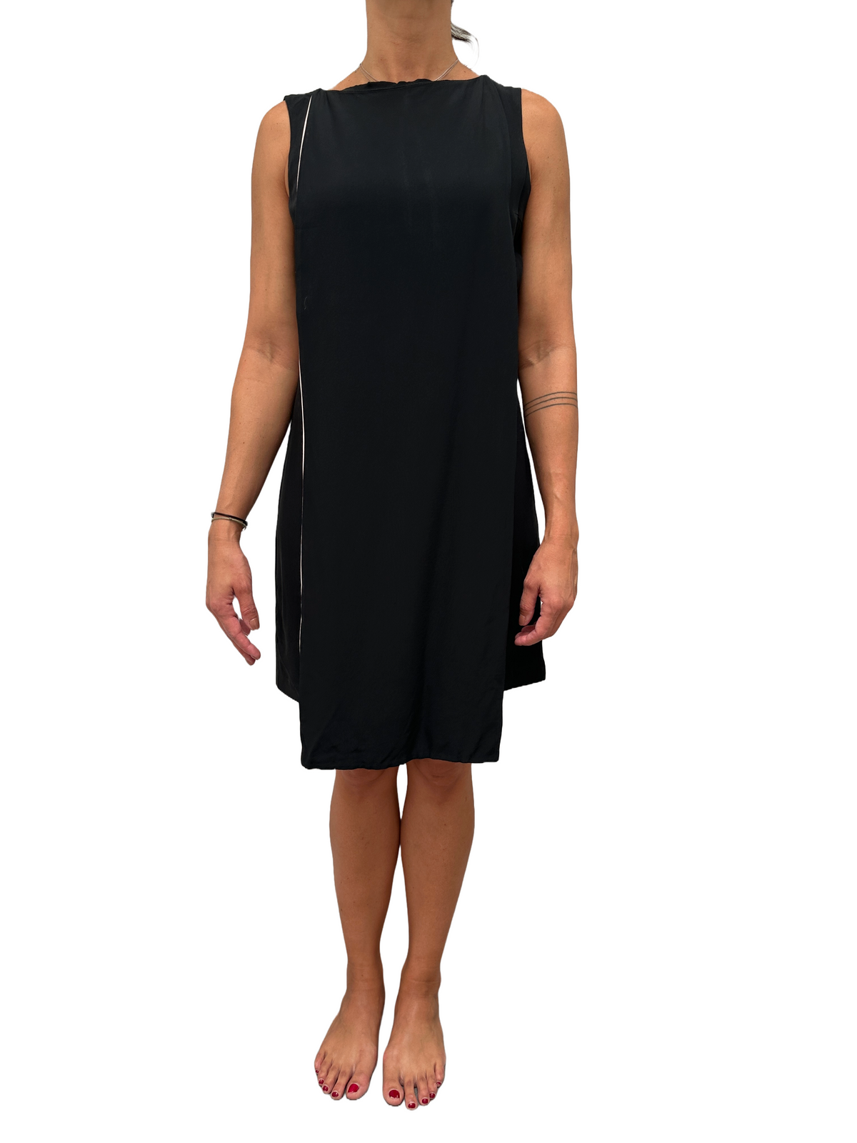 Jonofui black dress pink interior - size 44
