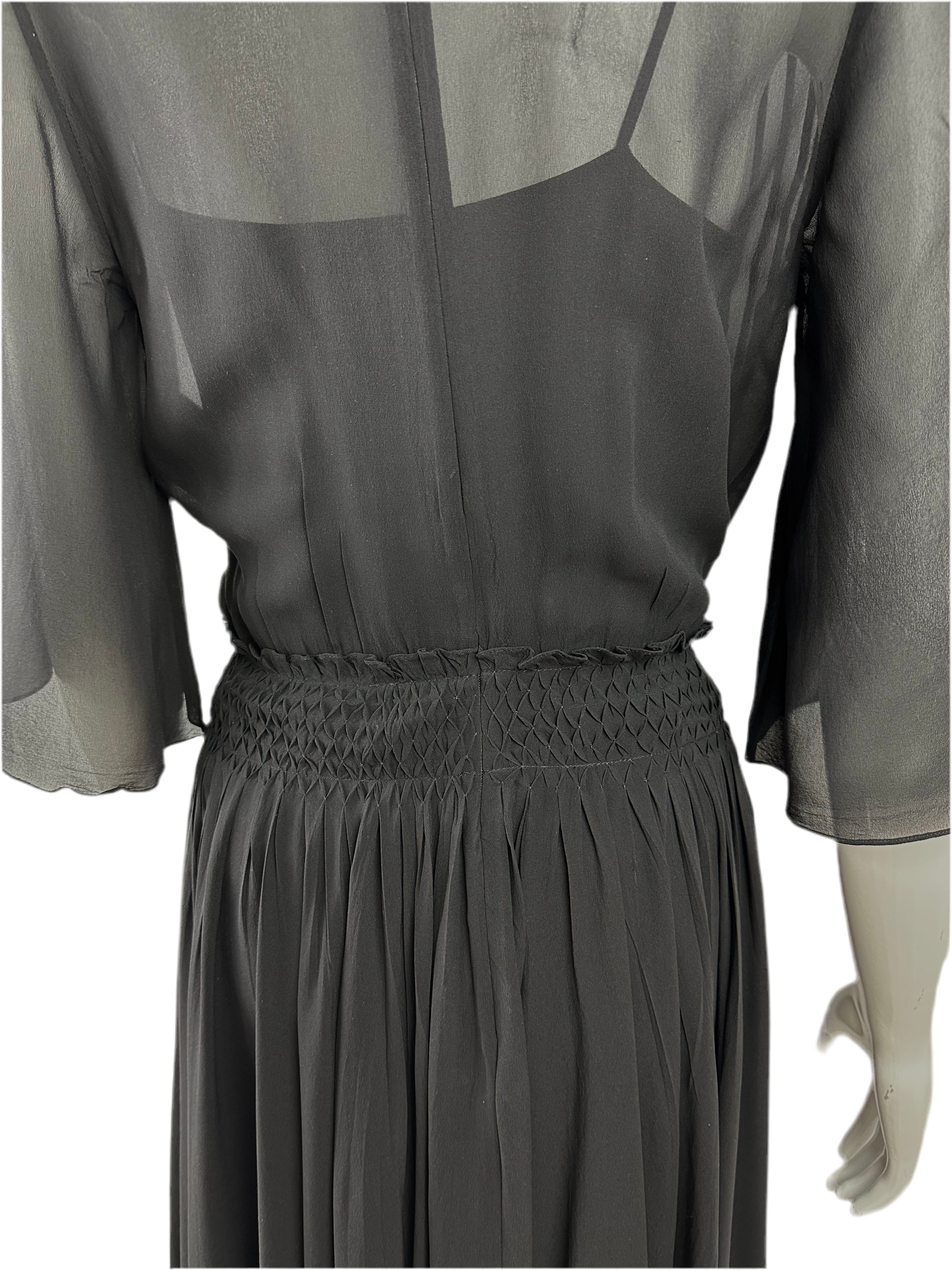 Dior long dress 100% silk  - size 34 FR