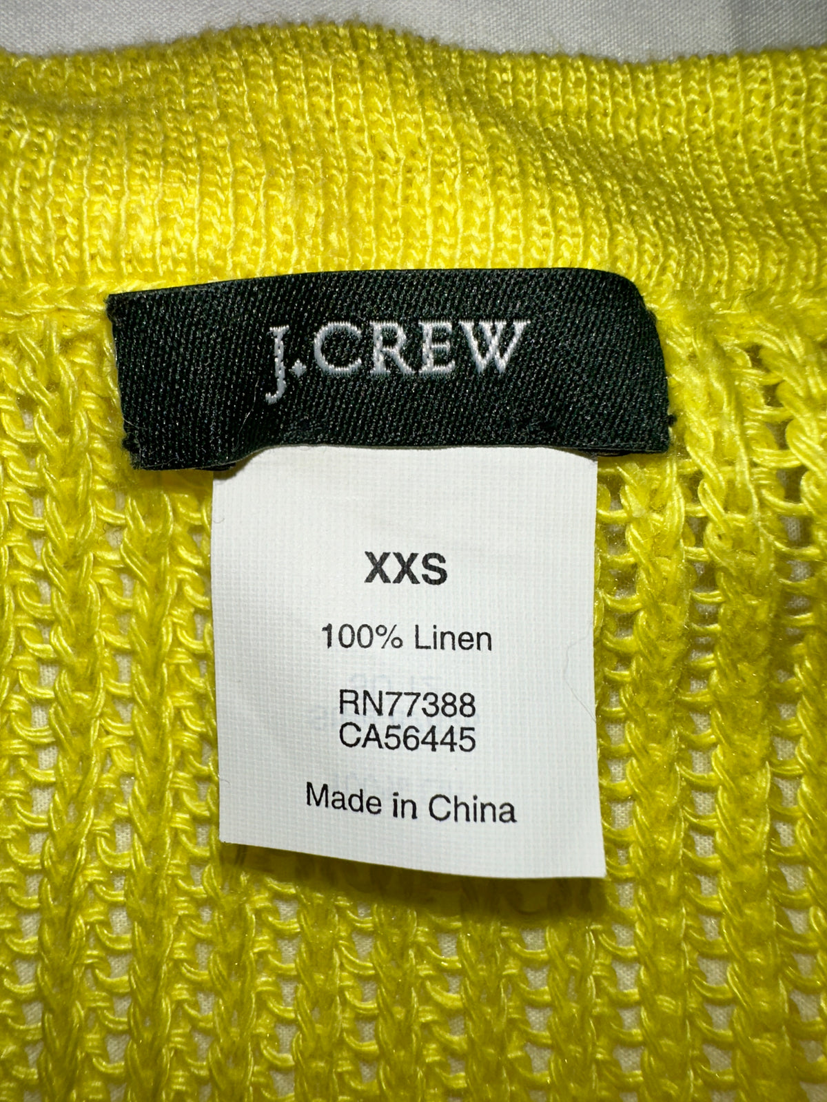 J.Crew yellow and beige knit sweater - size 32