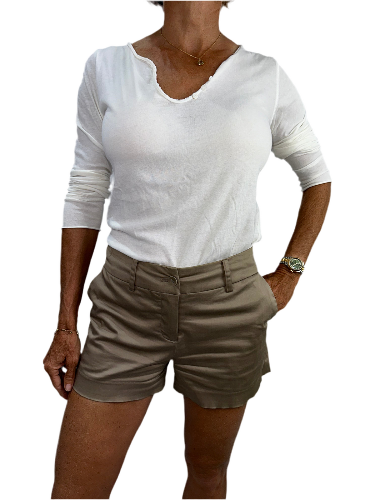 Maje beige shorts - size 36