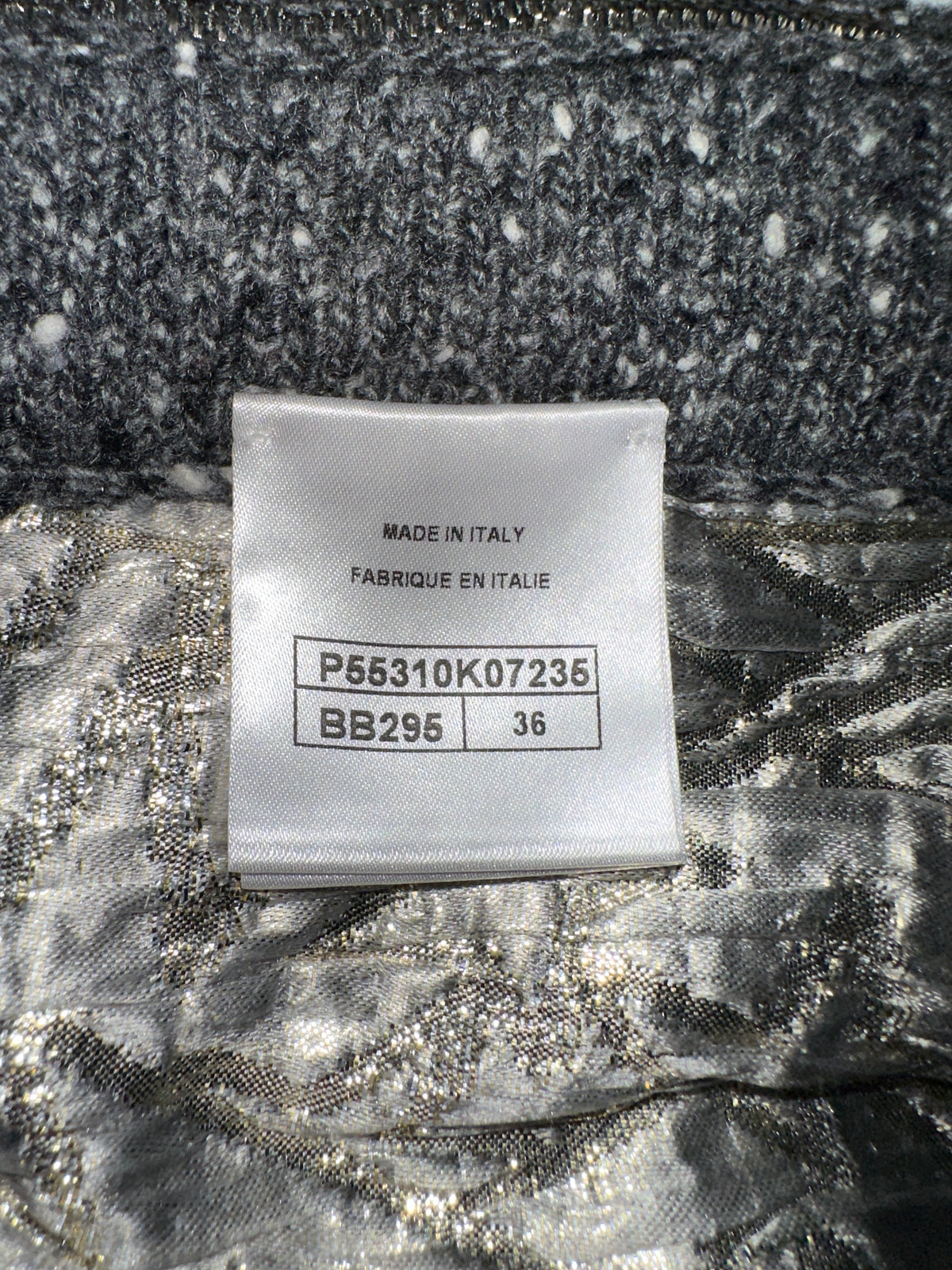 Chanel grey skirt - size 36