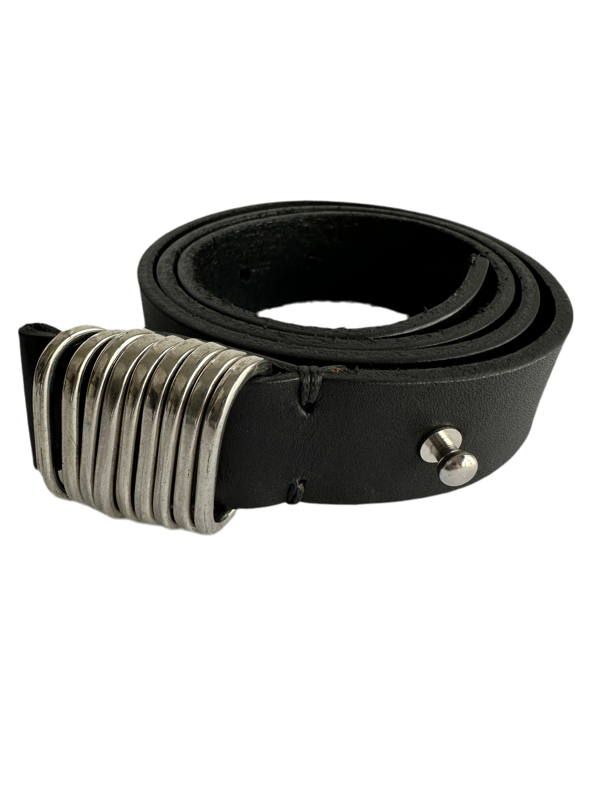 IKKS black leather belt