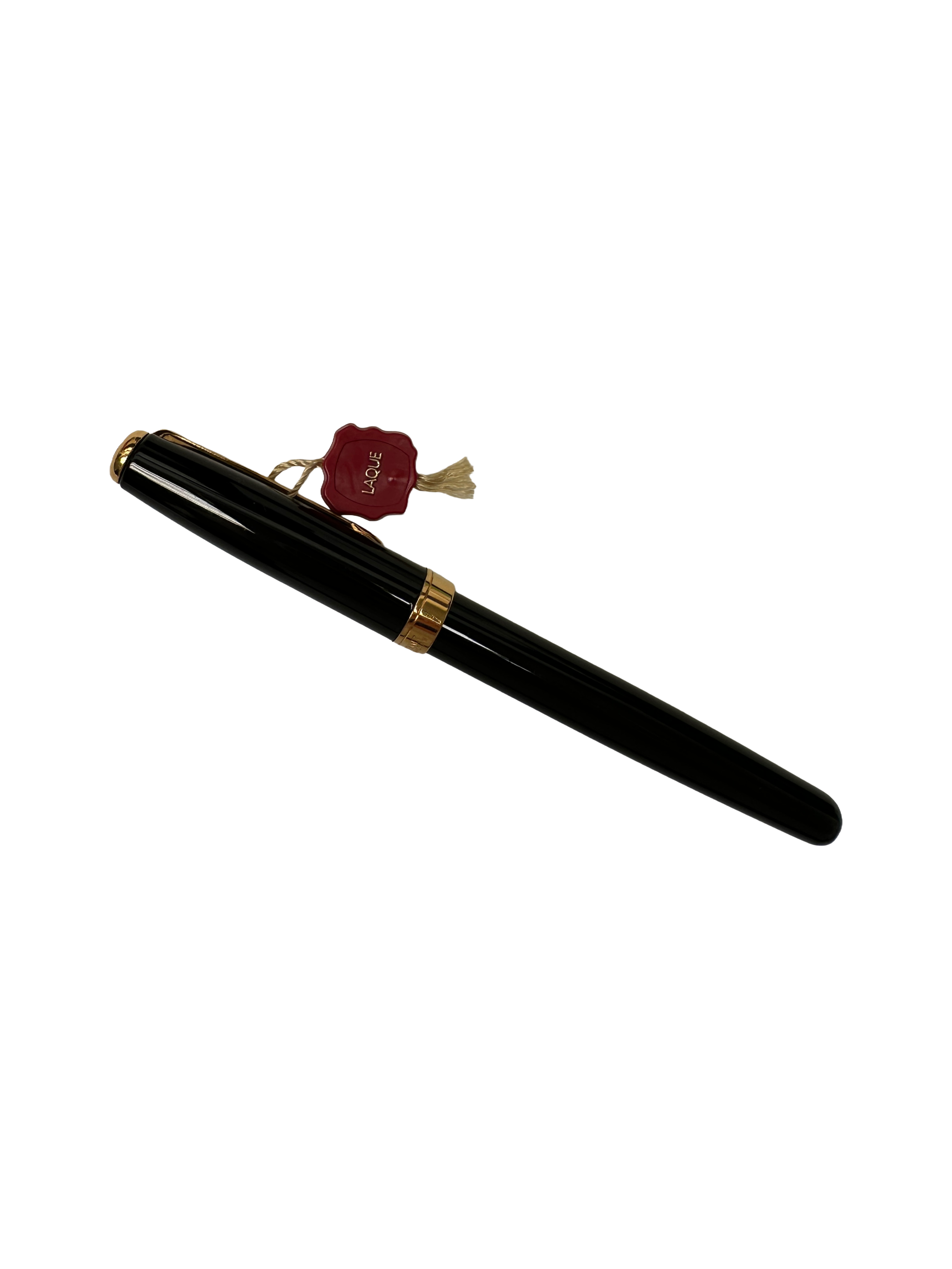 Parker Sonnet fountain pen, black lacquer with gold trim