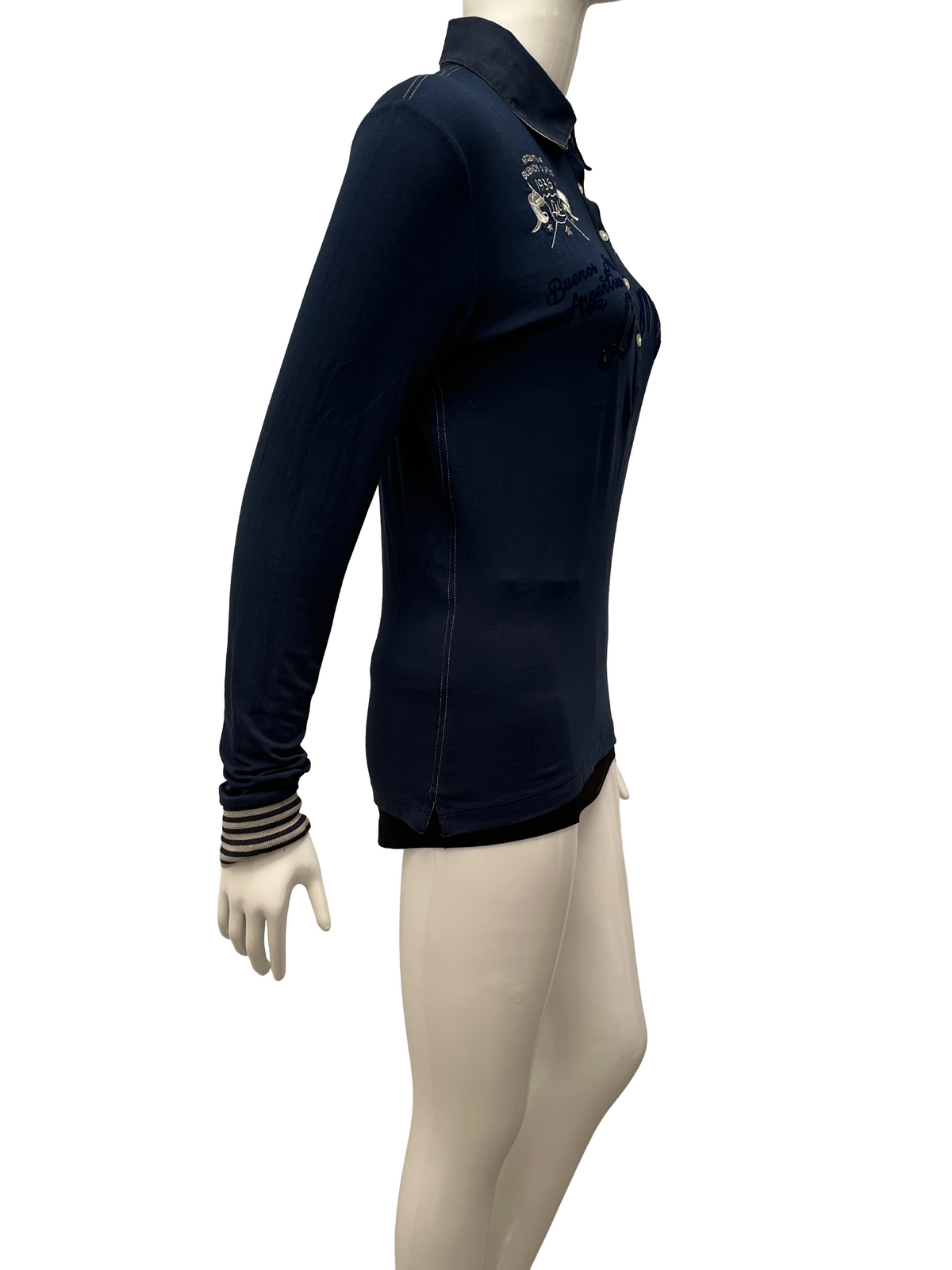 La Martina long sleeves polo top - size 36