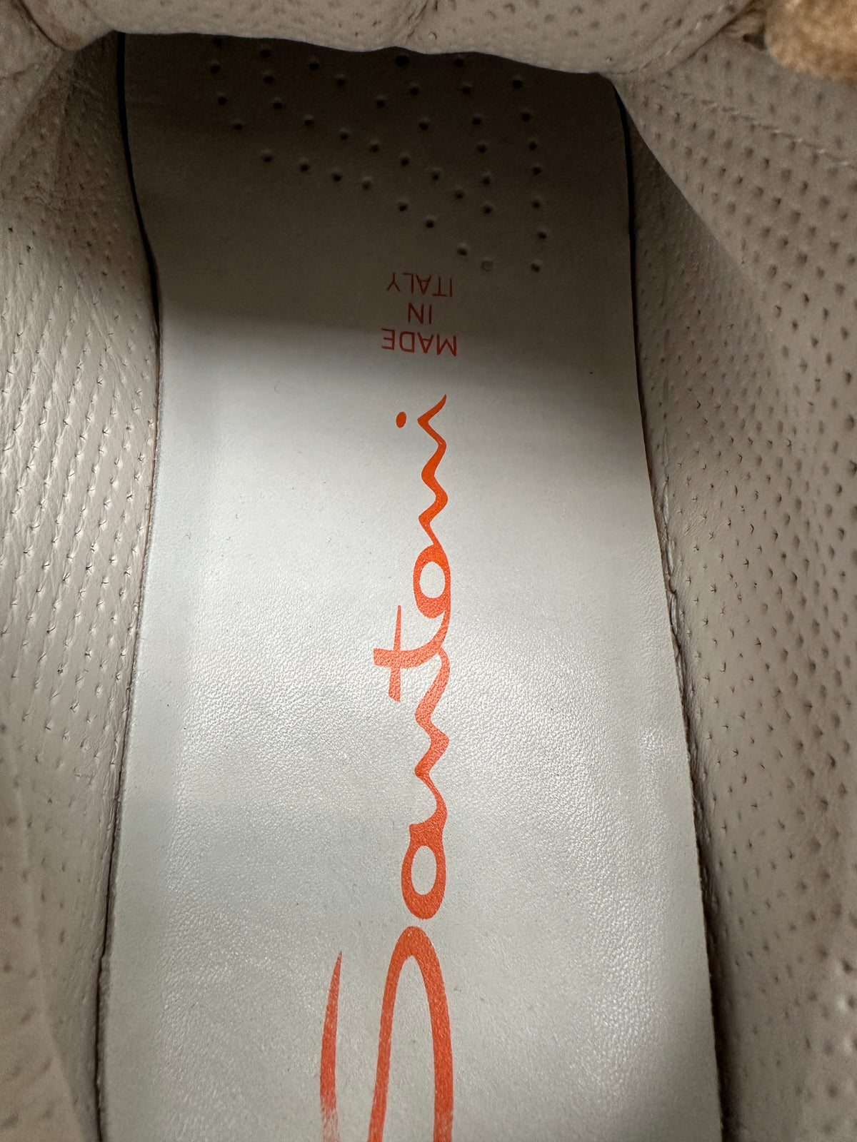 Santoni gold sneakers - size 37