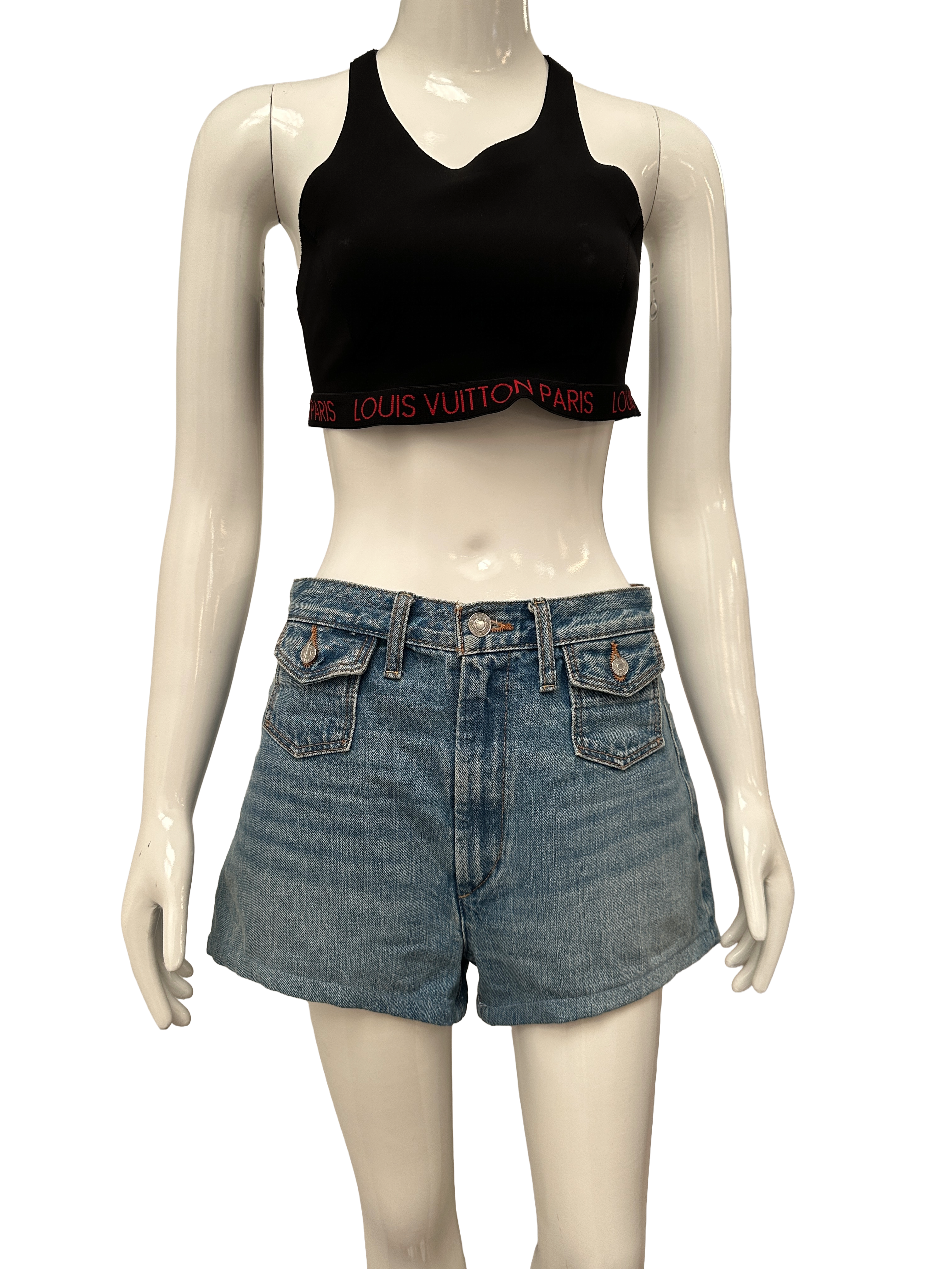 Re/Done hight rise denim short - size 27