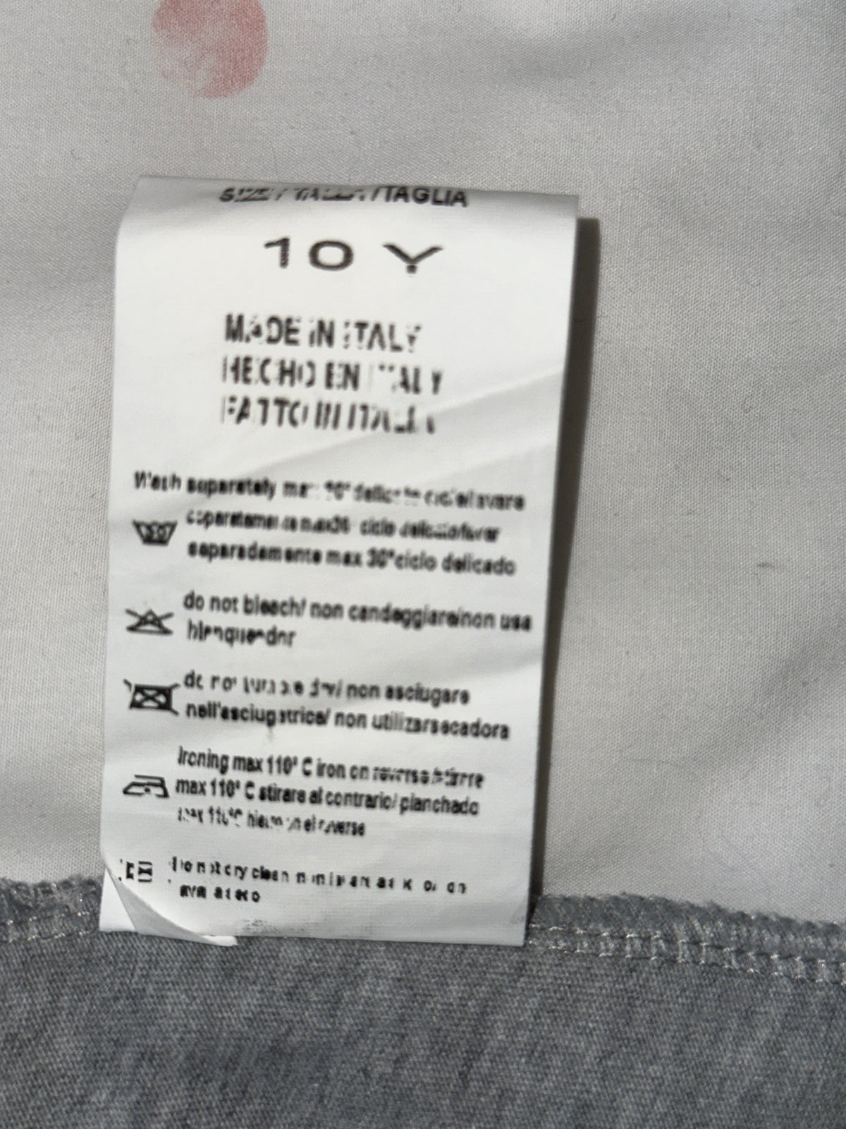 Supreme grey tee shirt with logo - size 32