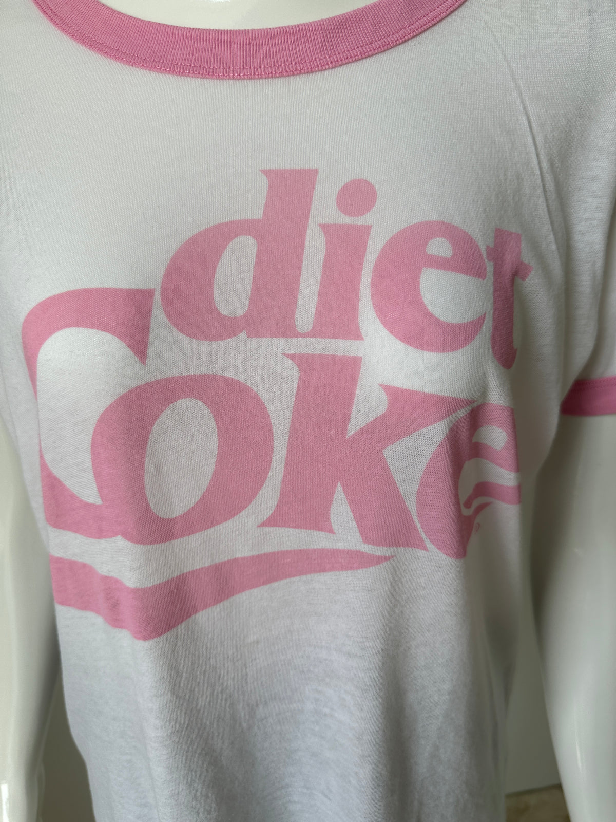 Wildfox White and Pink 'Diet Coke' t-shirt - size 34