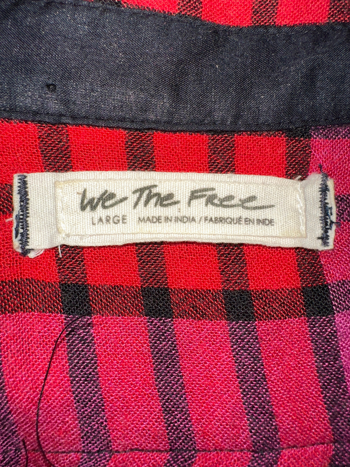 We the free Belted plaid shirt - size 40