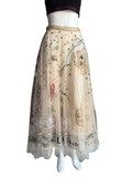 Dior long embroidered skirt - size 36