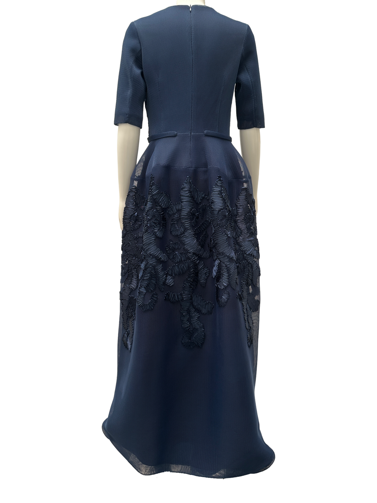 Made to measure navy blue dress - size 42