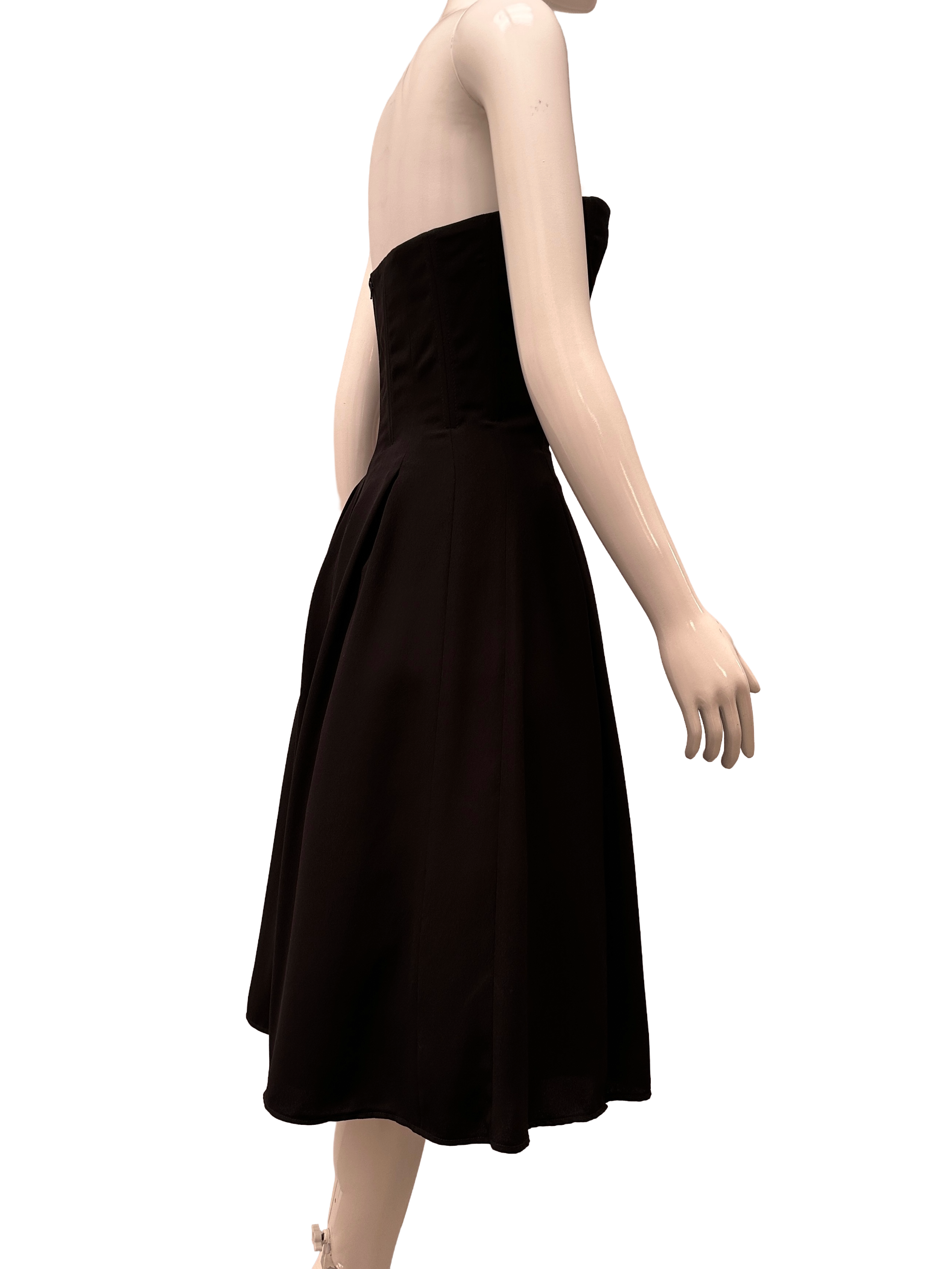 Naf Naf black strapless cocktail dress - size 38