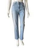 Paige Blue jean mid rise straight leg 