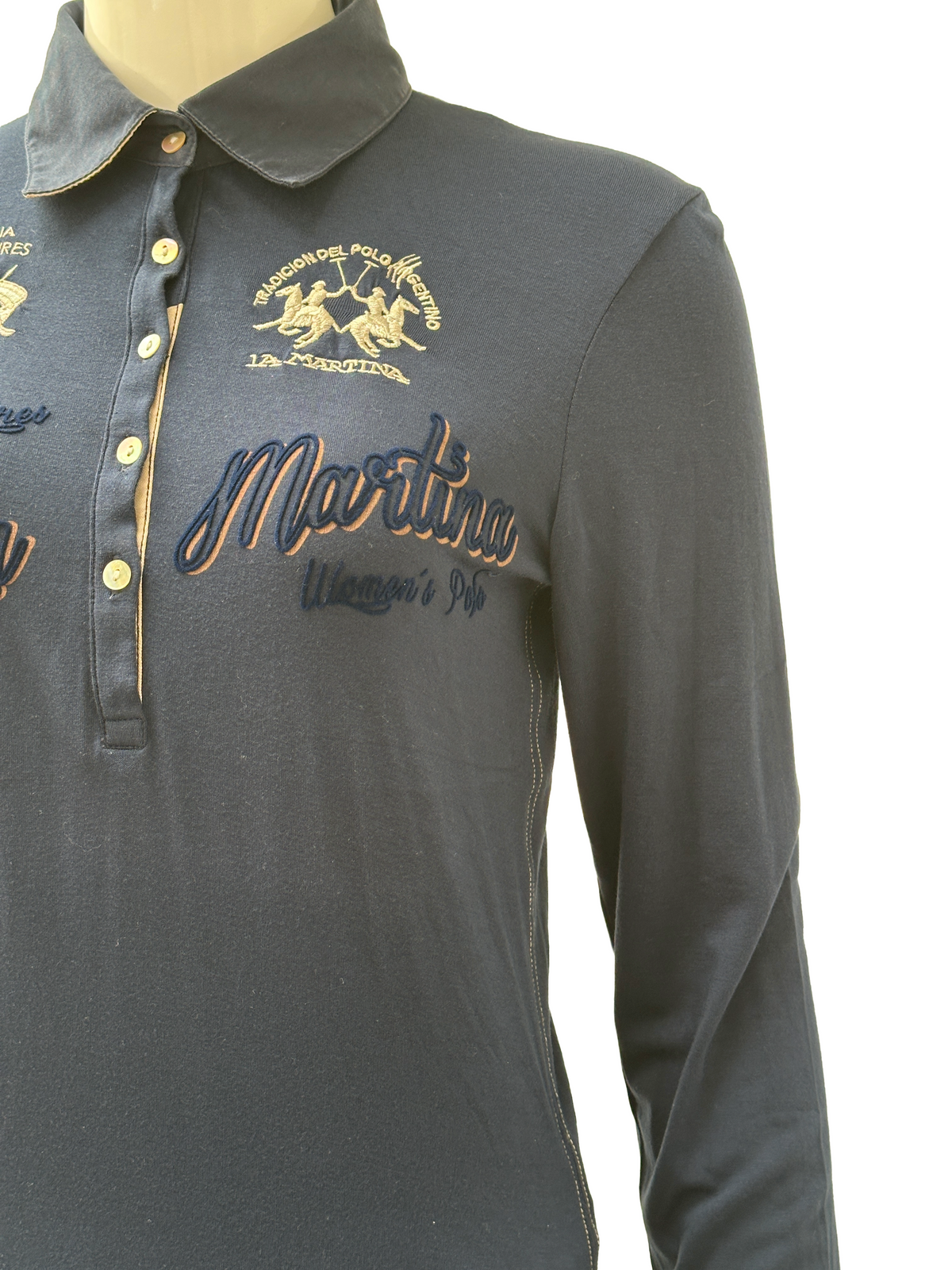 La Martina long sleeves polo top - size 36