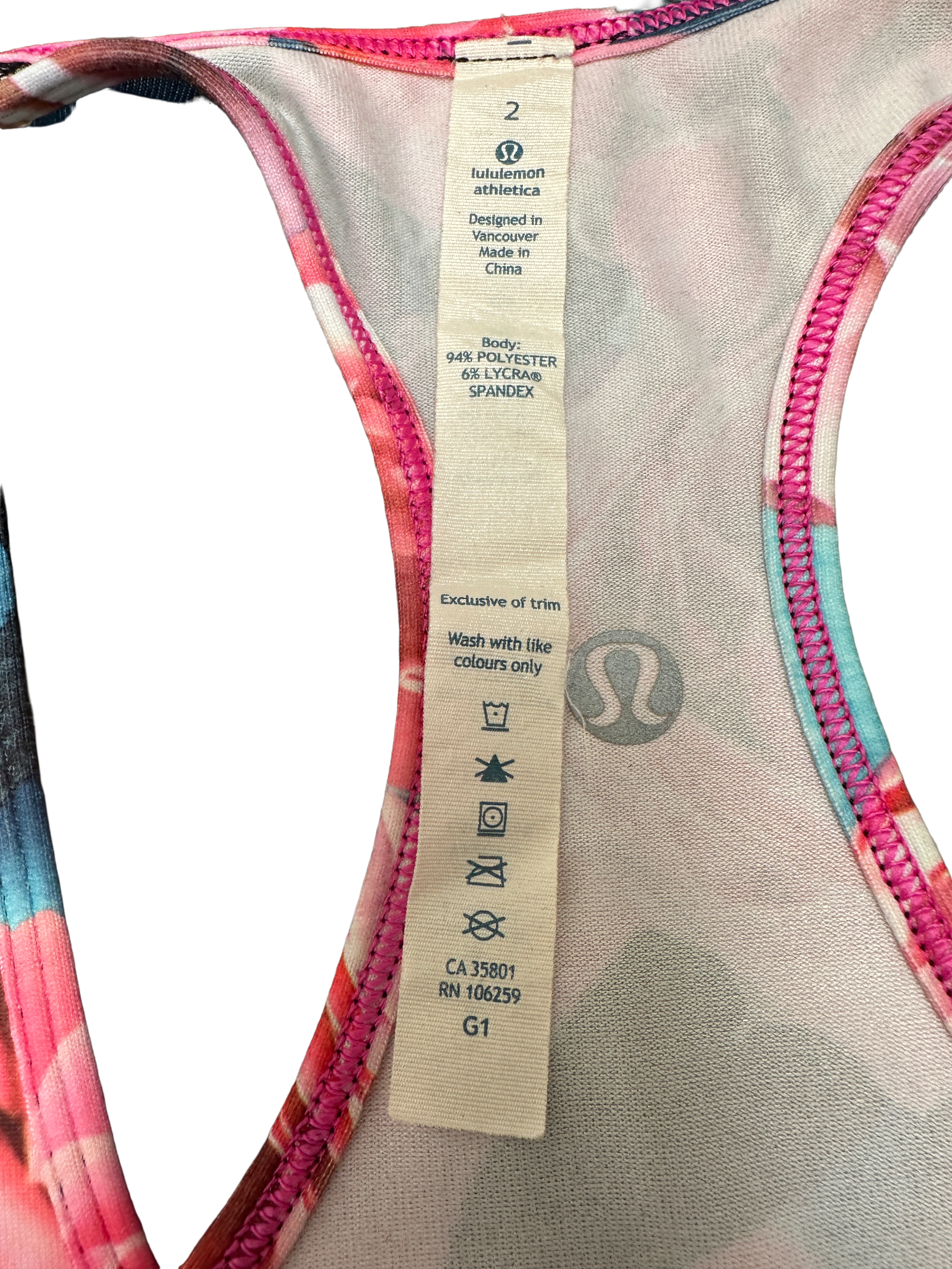 Lululemon athletica tank top - size 34