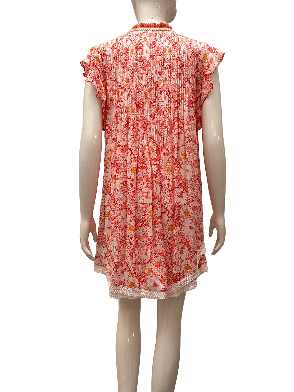 Poupette St Barth Sasha floral red dress - size 36