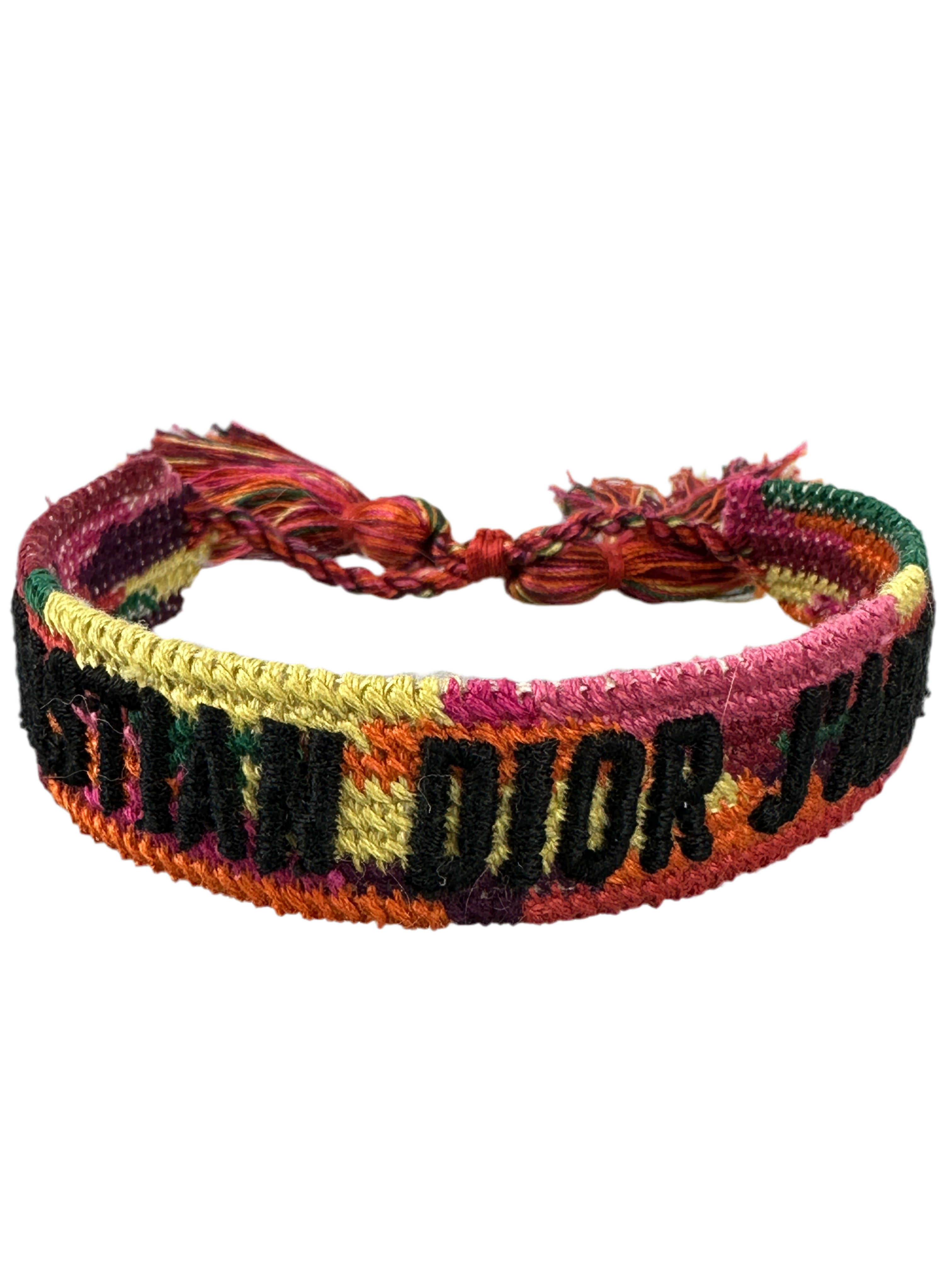 Multicolor J'adior cotton bracelet