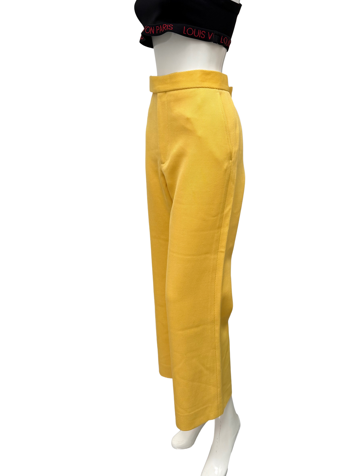 Celine yellow wool tailored pants - size 40