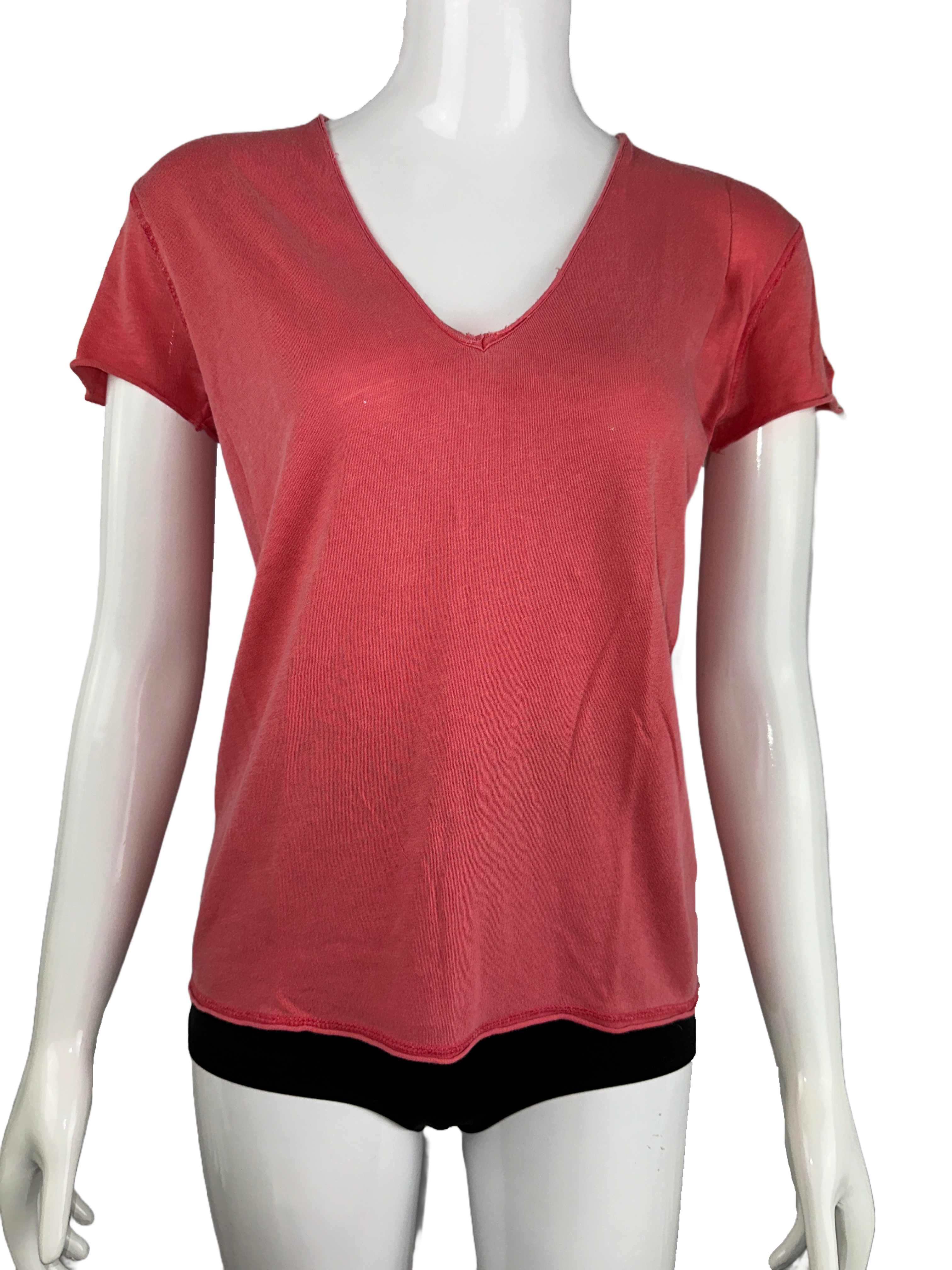 Zadig & Voltaire red tee shirt with skull on back - size 34