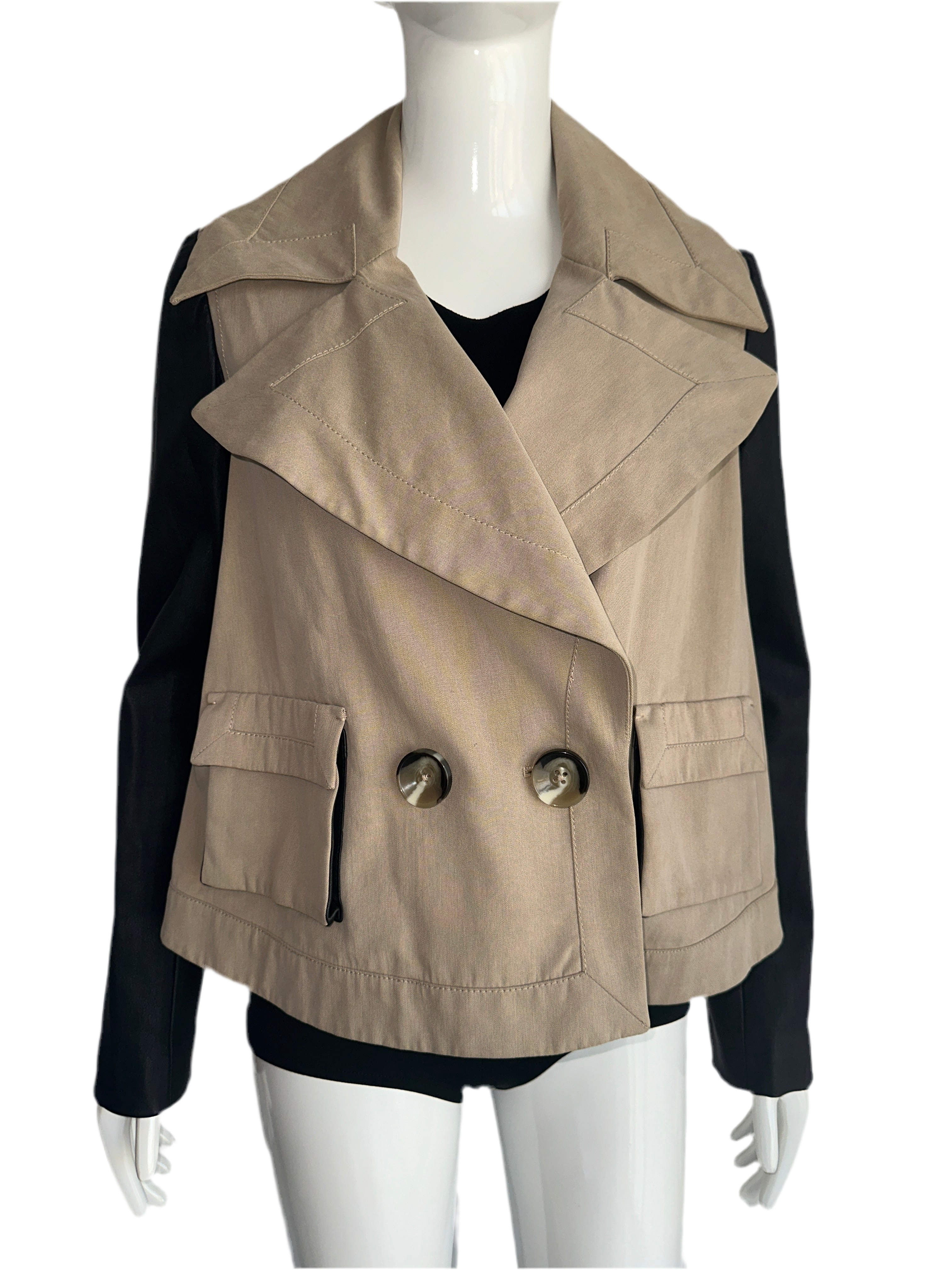 Rachel Zoe bi-material jacket - size 40