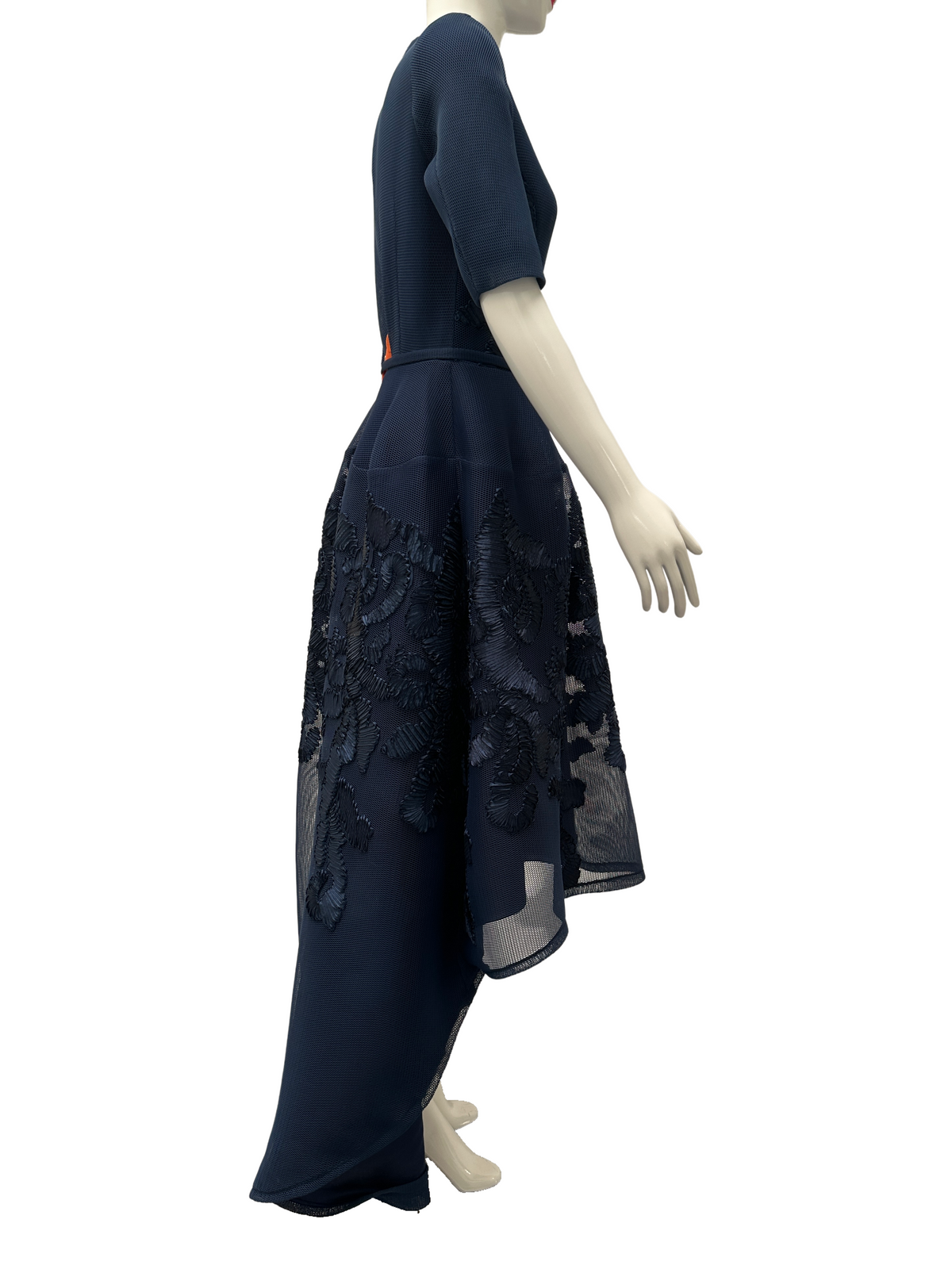 Made to measure navy blue dress - size 42
