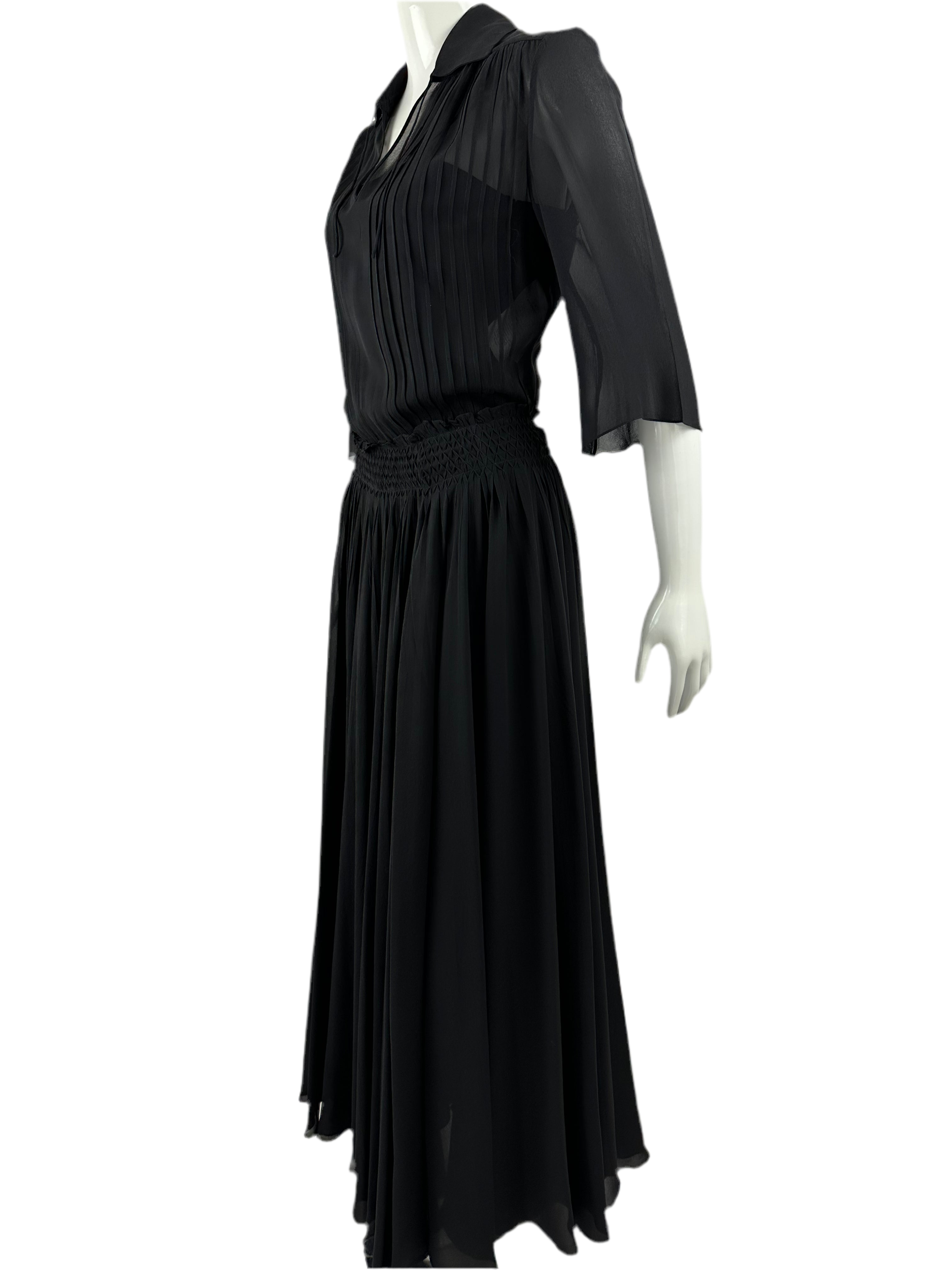 Dior long dress 100% silk  - size 34 FR