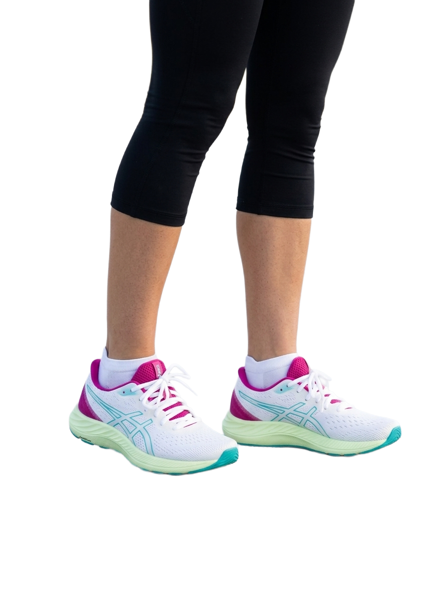 Asics gel excite white running sneakers - size 35.5