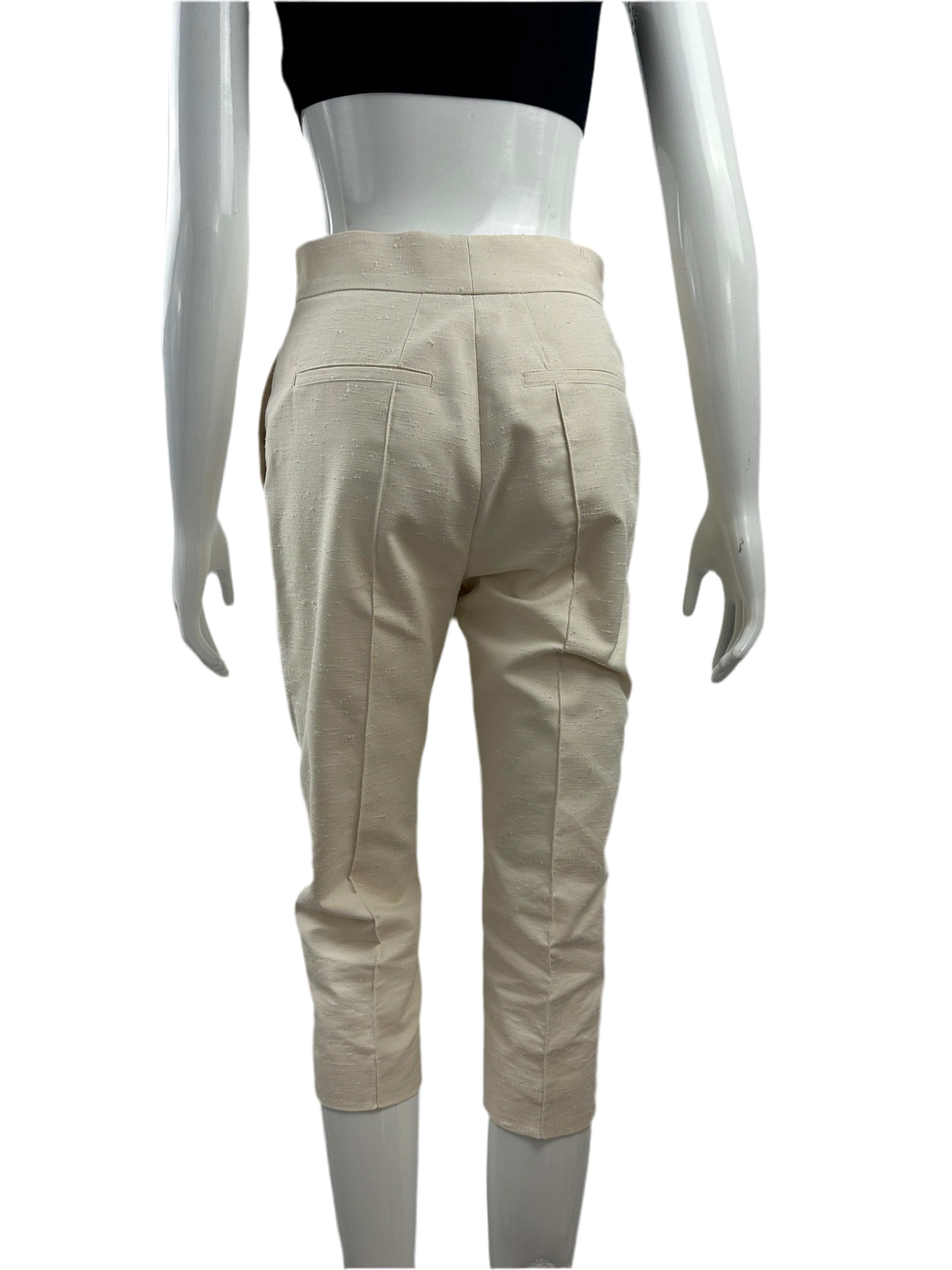 Dior short white pants with embossed lines - size 34