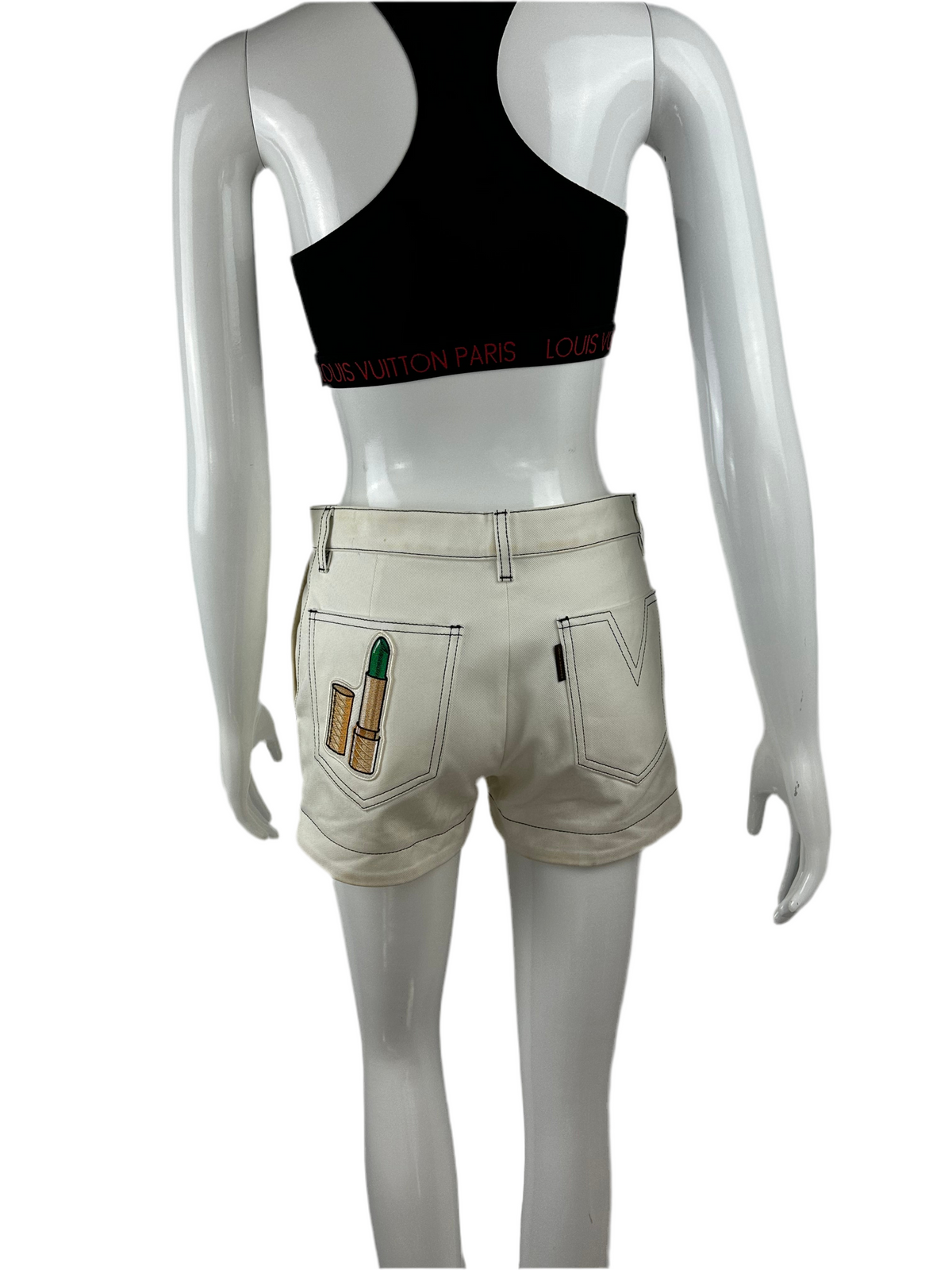 Louis Vuitton short pants white - size 34FR