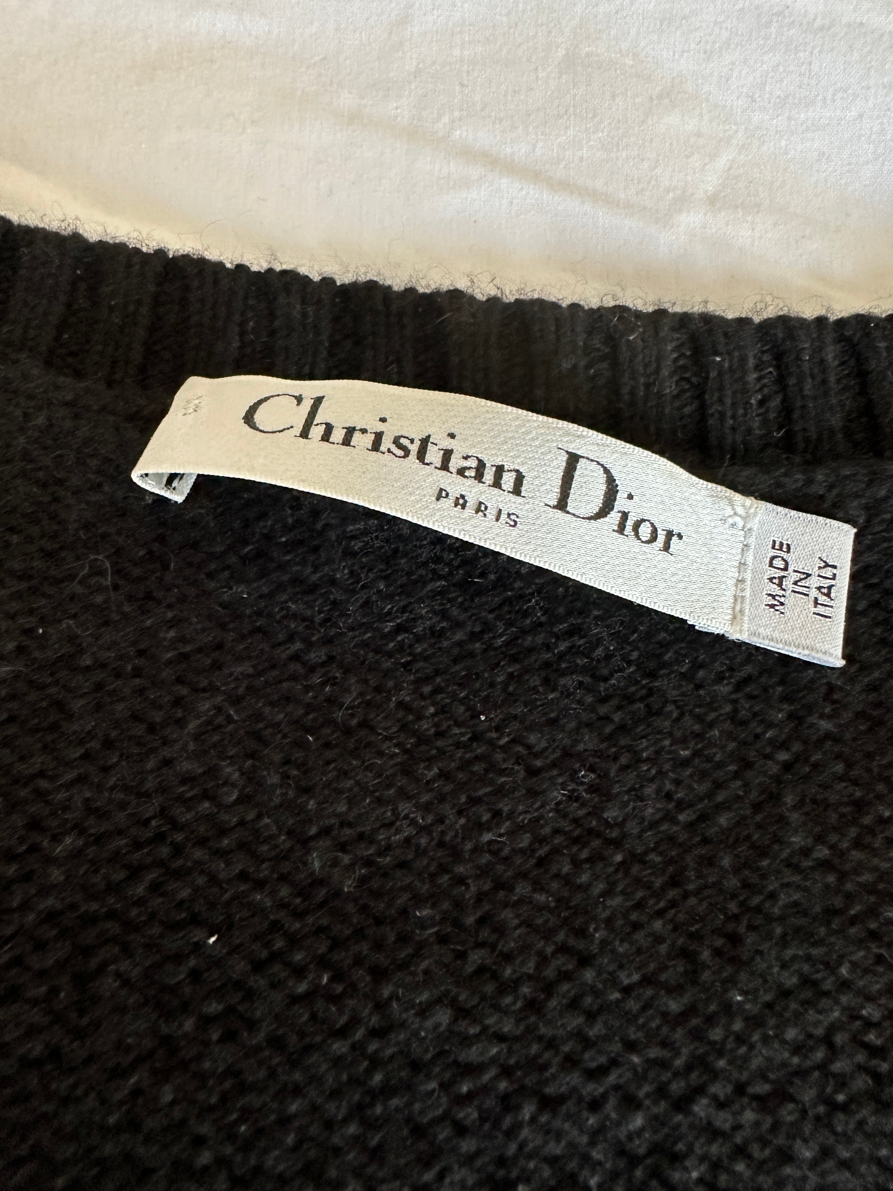 Dior black dragon sweater - size 40