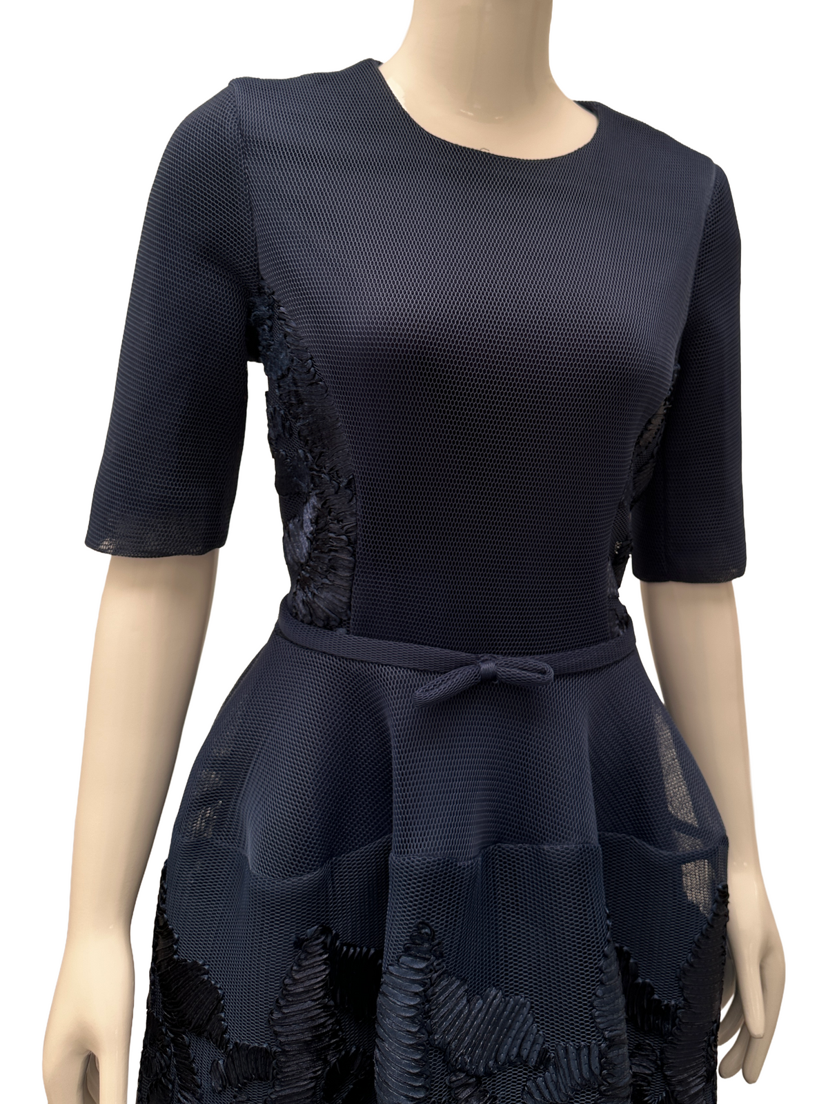 Made to measure navy blue dress - size 42
