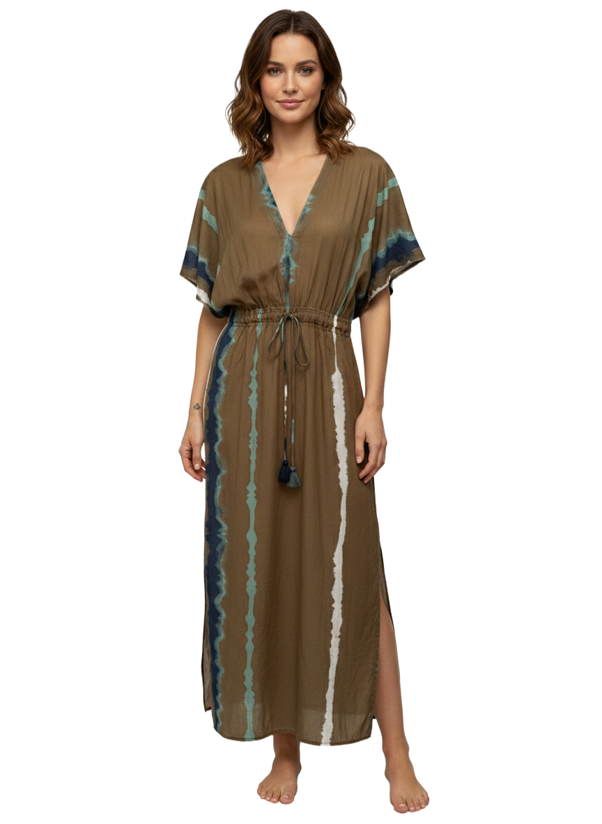 Mare Di Latte Porto Vecchio printed kaftan dress - size TU