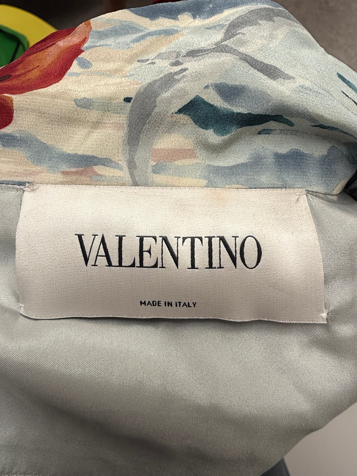 Valentino hawaiian silk shirt dress - size 44