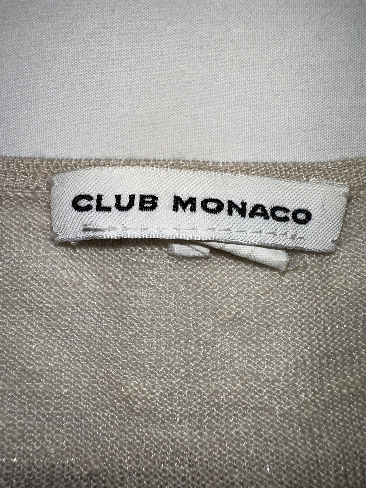 Club Monaco beige gold sweater long sleeve - size 34